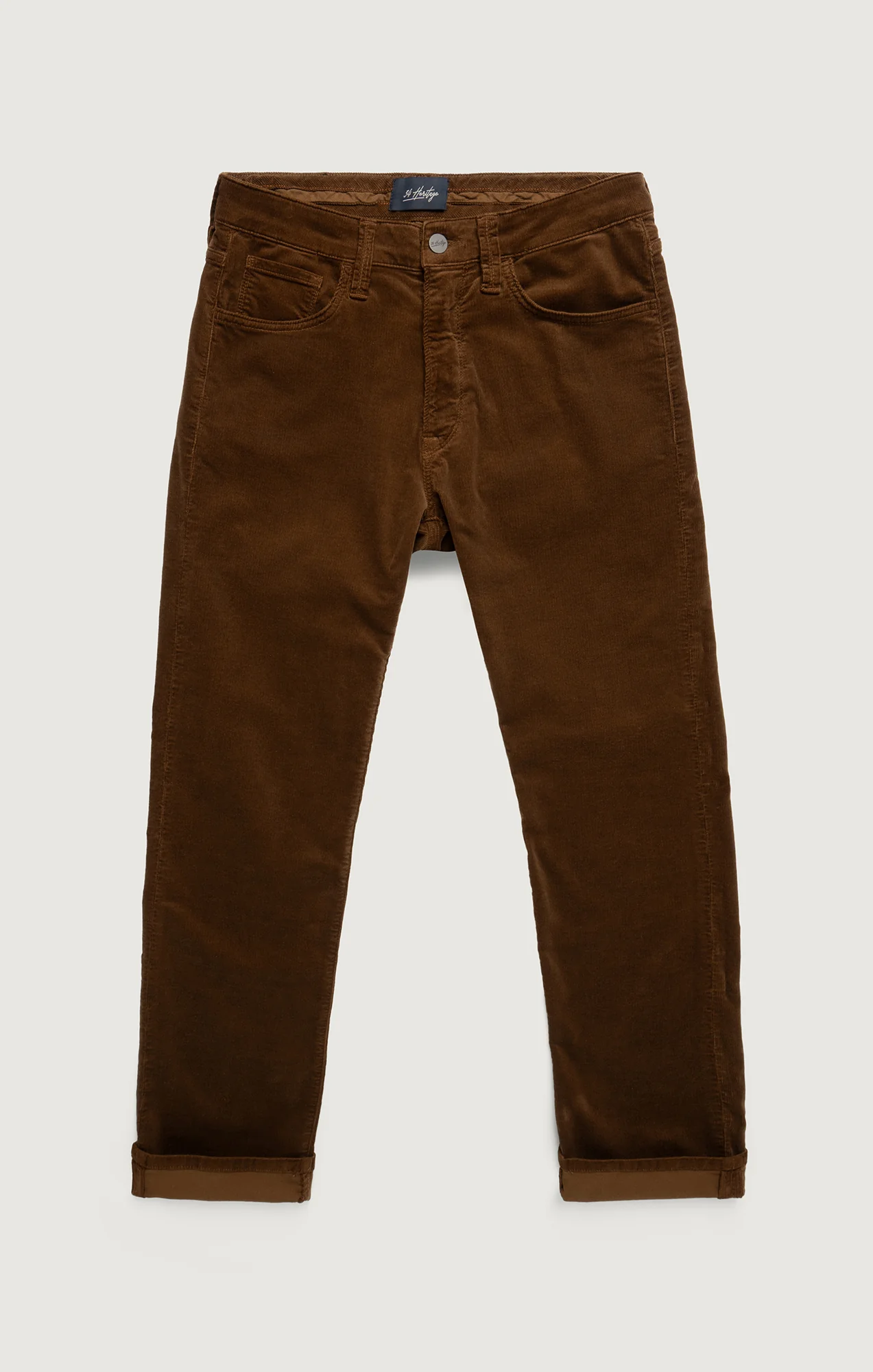 Charisma Relaxed Straight Pants in Bourbon Cord - Image 6