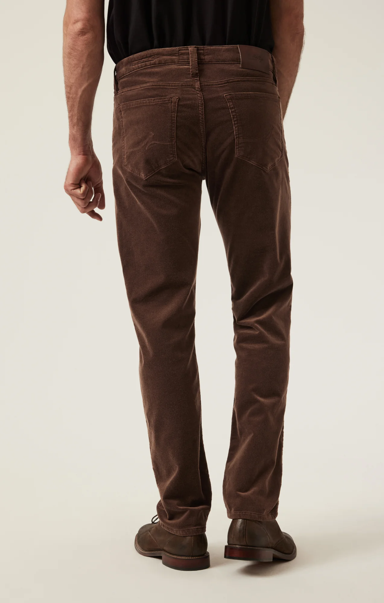 Charisma Relaxed Straight Pants in Brown Cord - Image 3