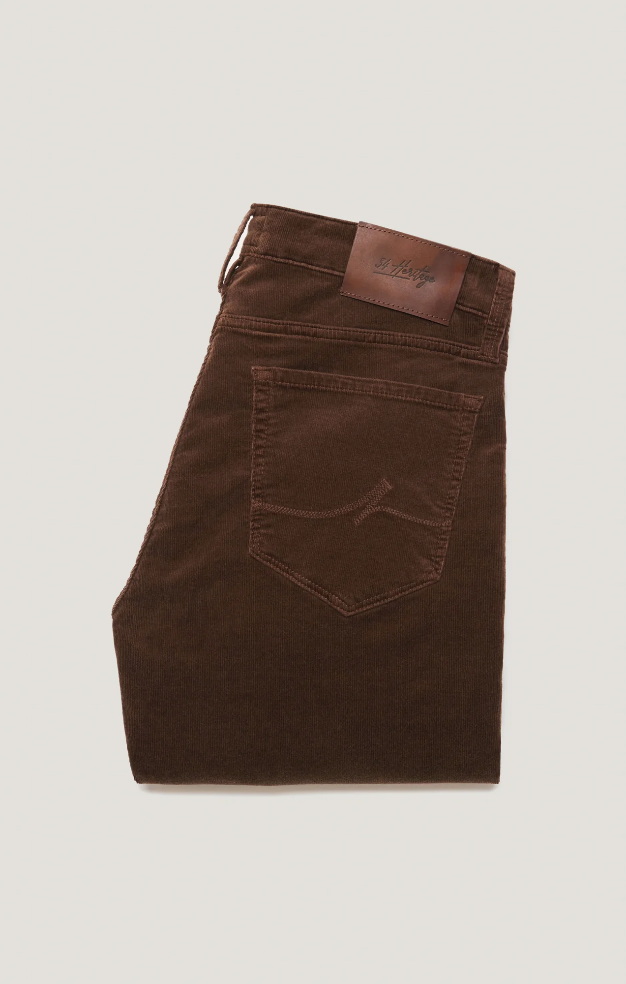 Charisma Relaxed Straight Pants in Brown Cord - Image 9