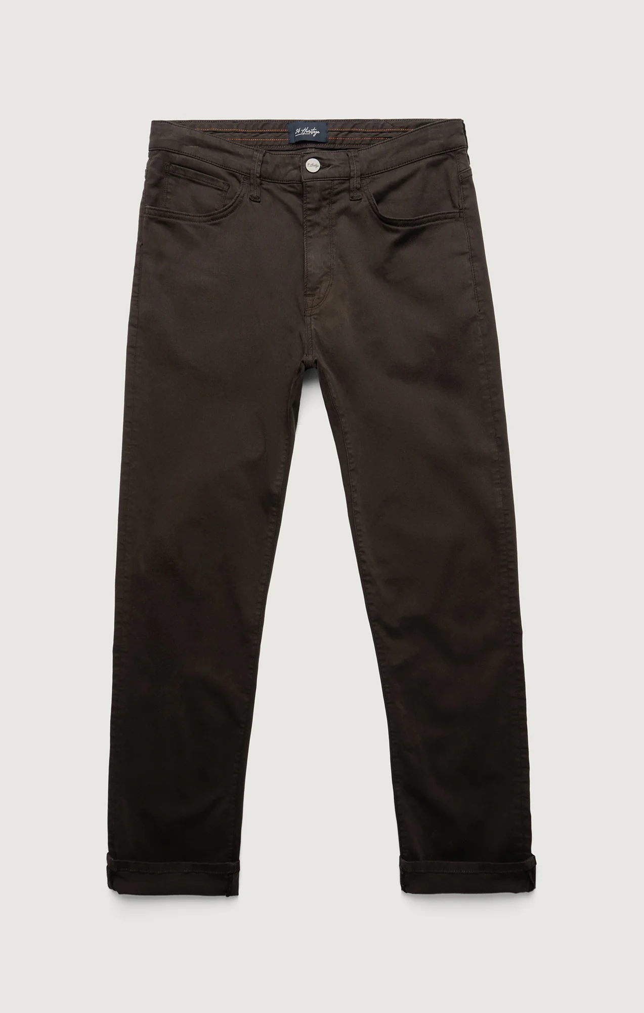 Charisma Relaxed Straight Pants in Brunette Twill - Image 4
