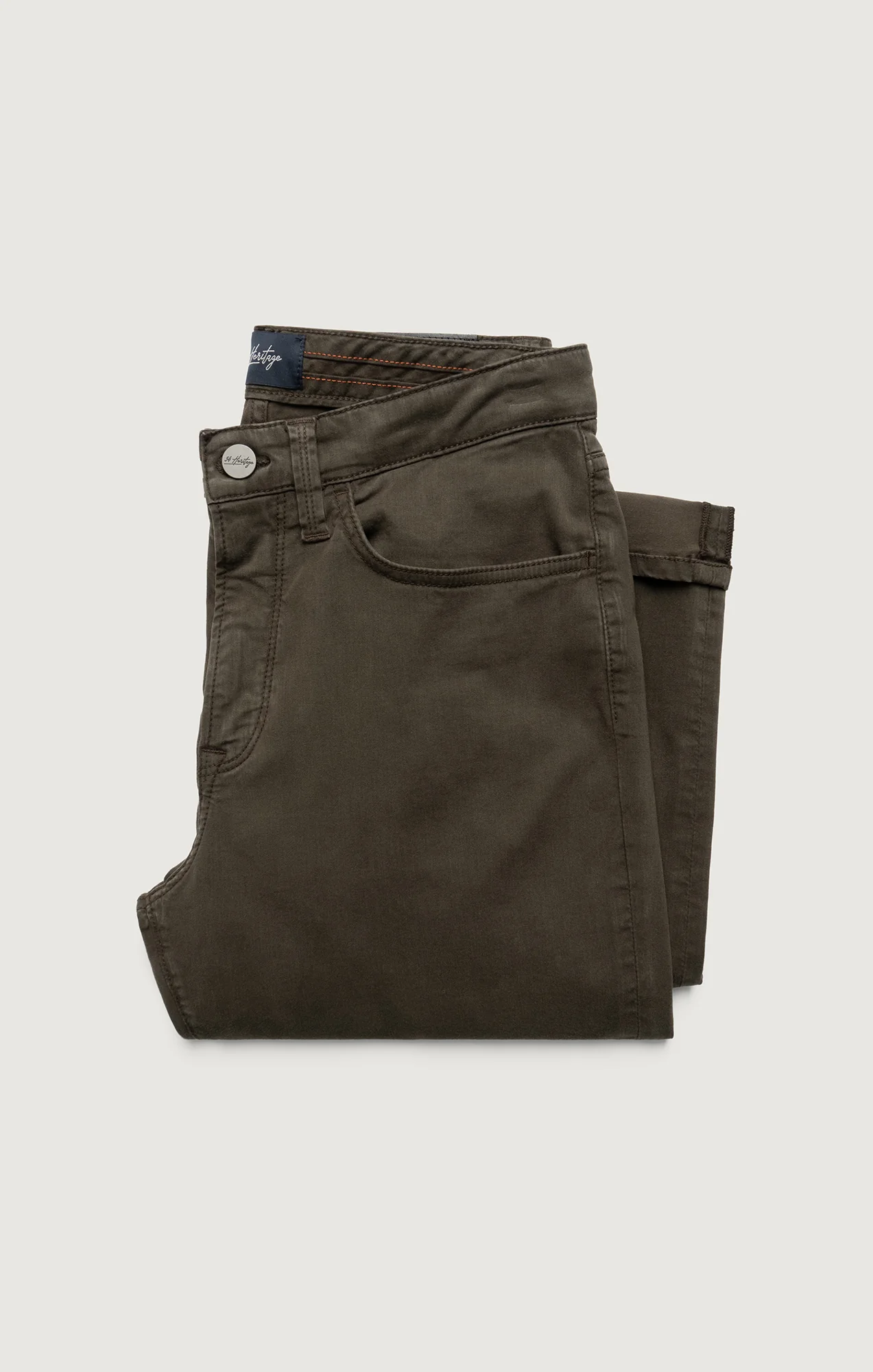 Charisma Relaxed Straight Pants in Cactus Green Twill - Image 8