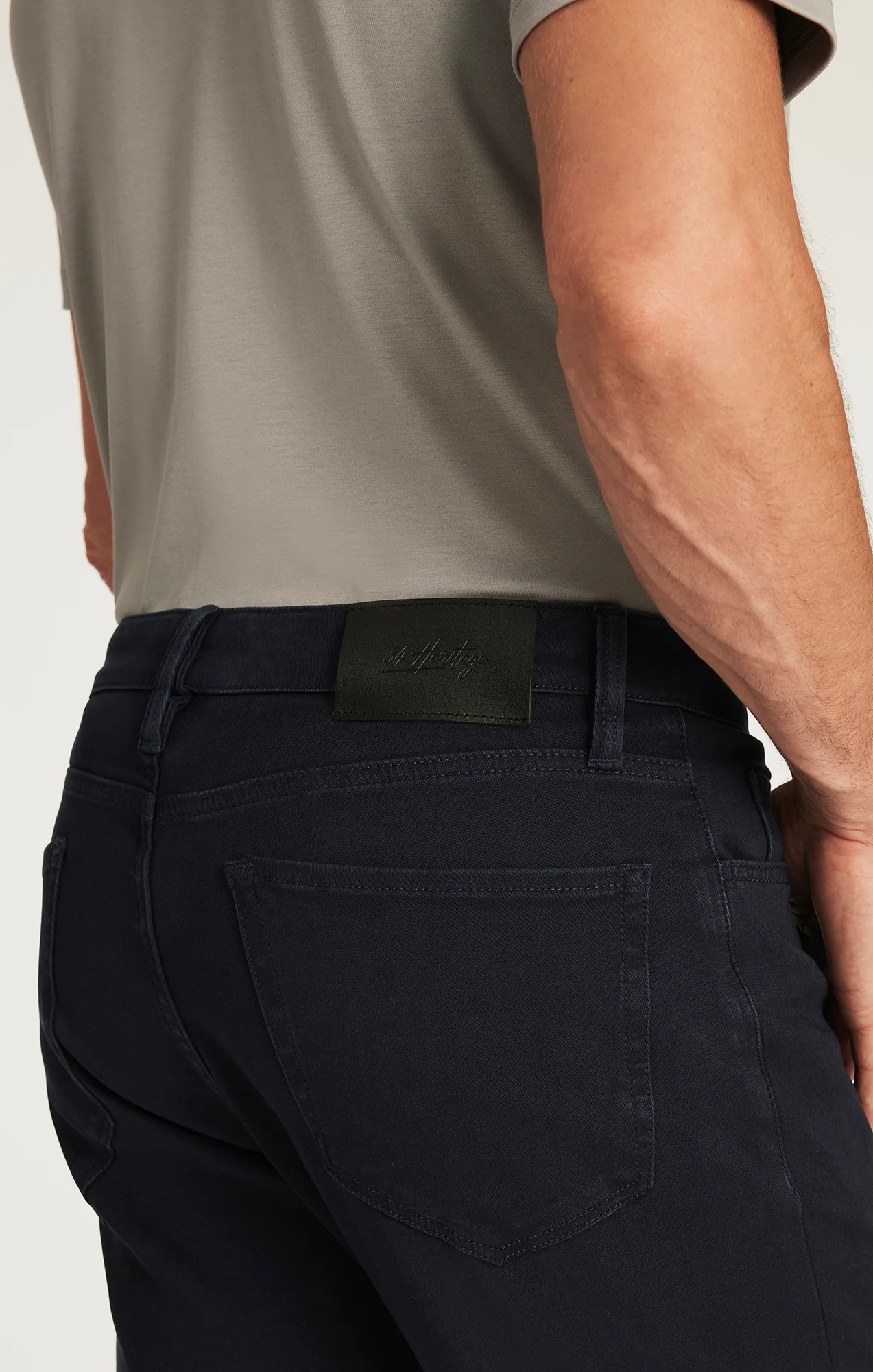 Charisma Relaxed Straight Pants in Dark Navy Cloud Luxe - Image 3