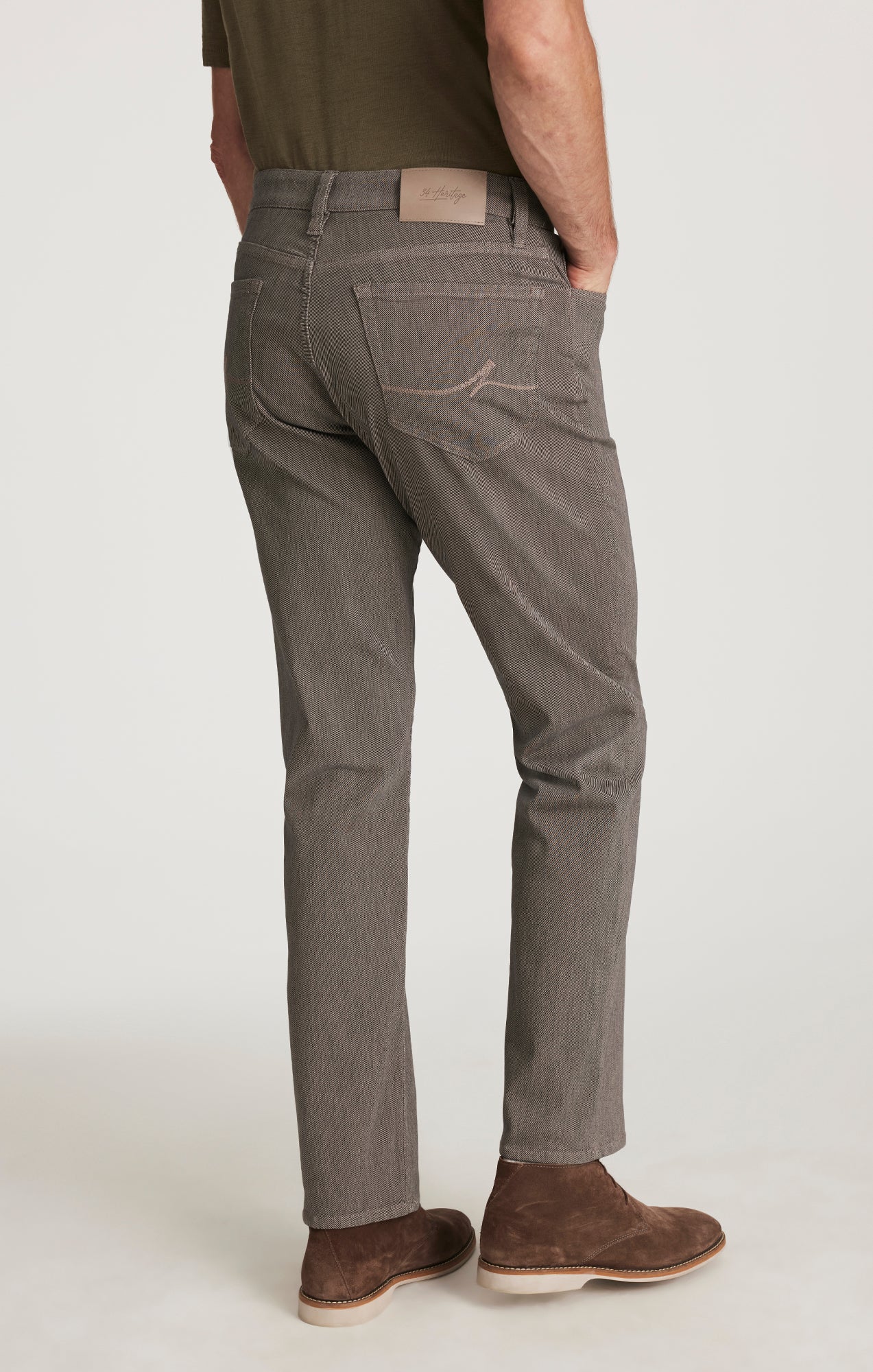 Charisma Relaxed Straight Pants in Dove Grey Diagonal - Image 4