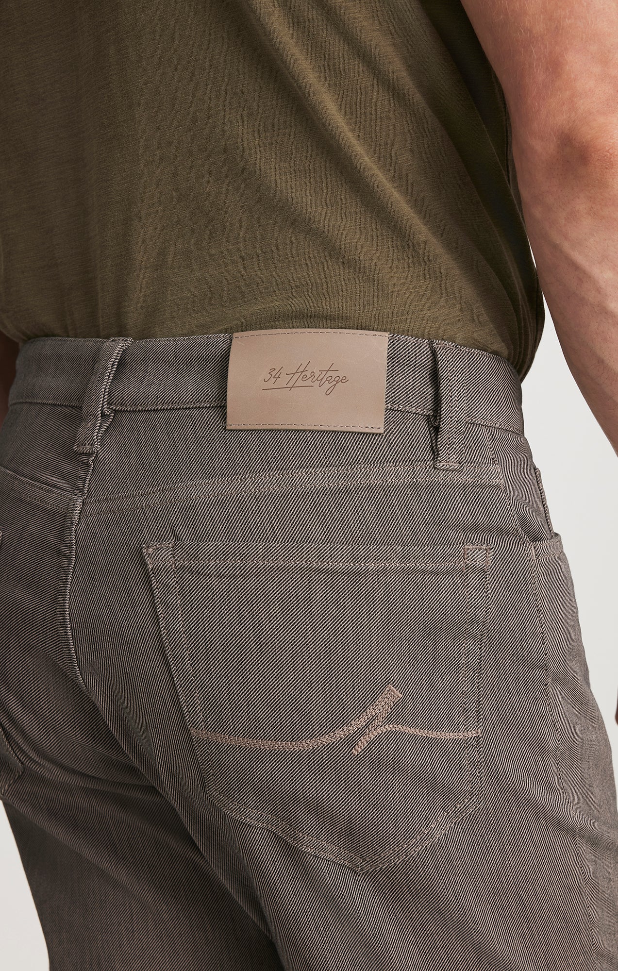 Charisma Relaxed Straight Pants in Dove Grey Diagonal - Image 5