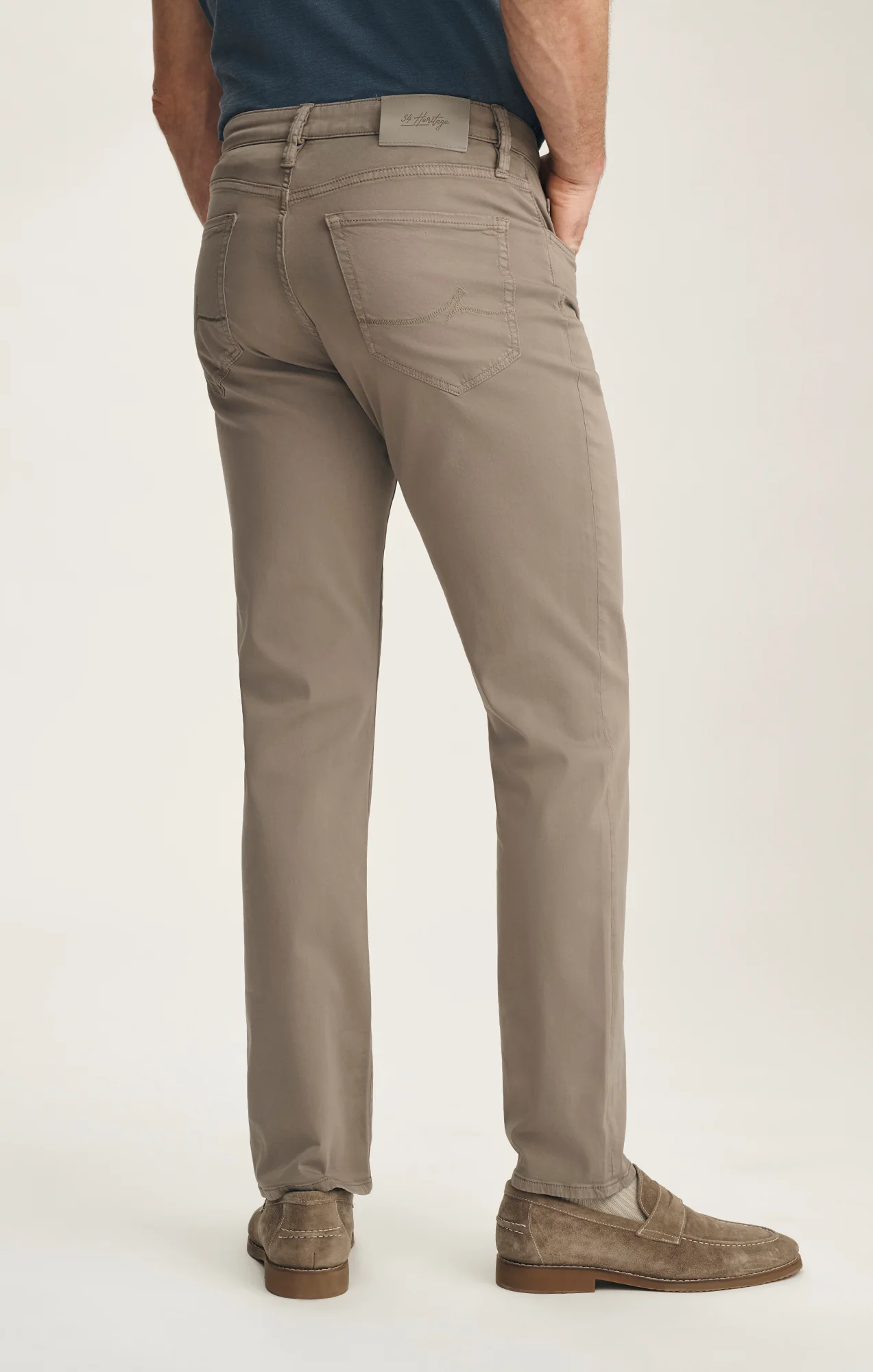 Charisma Relaxed Straight Pants In Driftwood Twill - Image 3