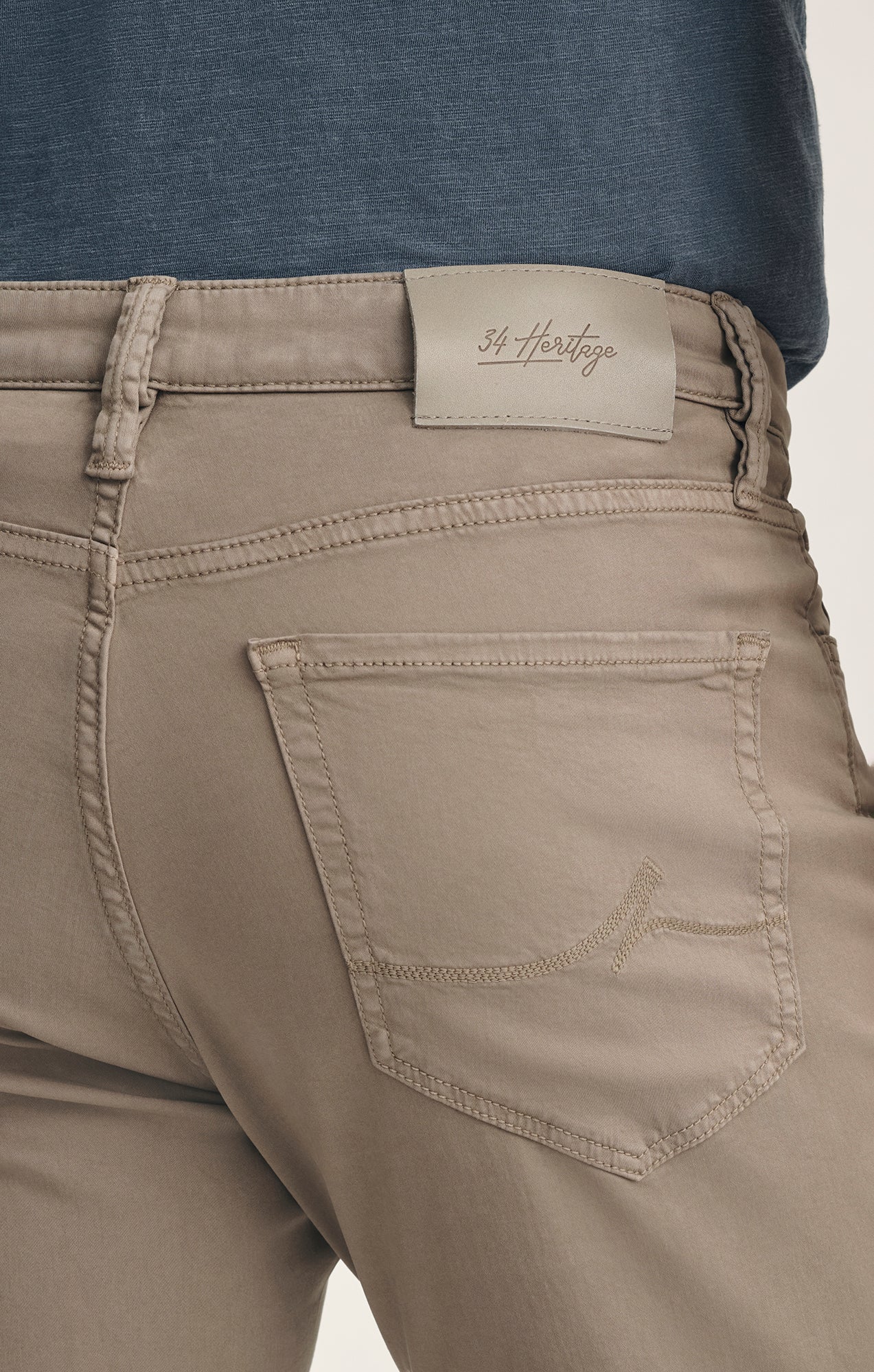 Charisma Relaxed Straight Pants In Driftwood Twill - Image 4