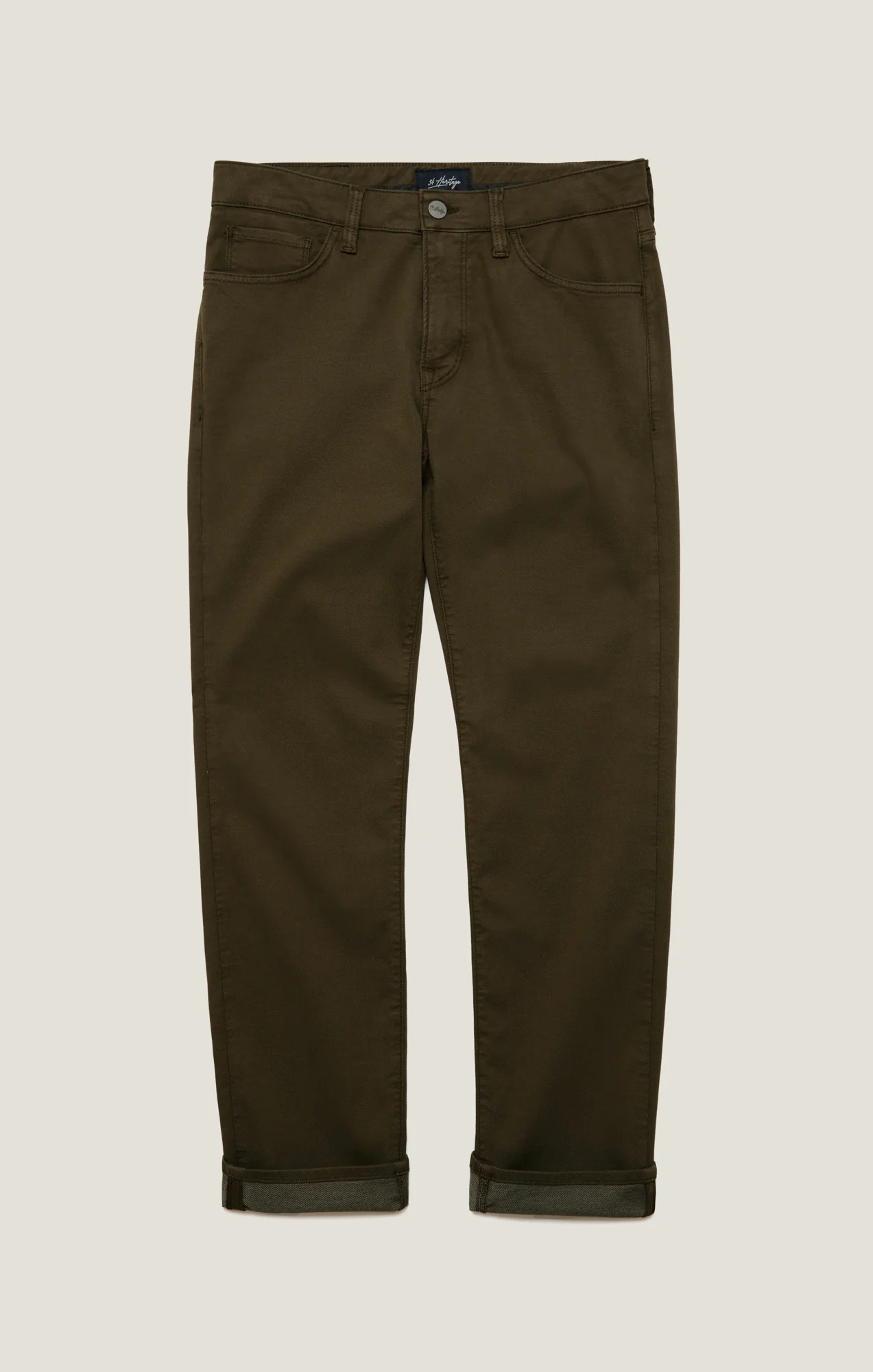 Charisma Relaxed Straight Pants in Dusky Green Coolmax - Image 10