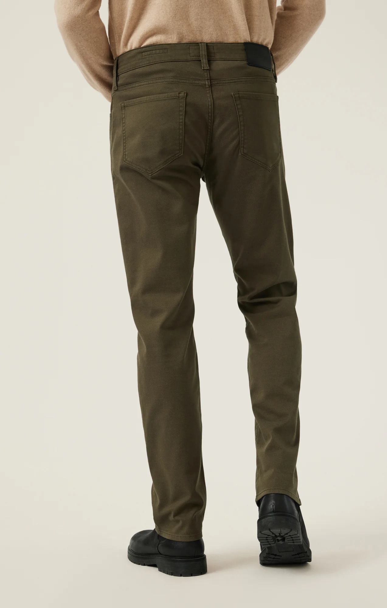 Charisma Relaxed Straight Pants in Dusky Green Coolmax - Image 4