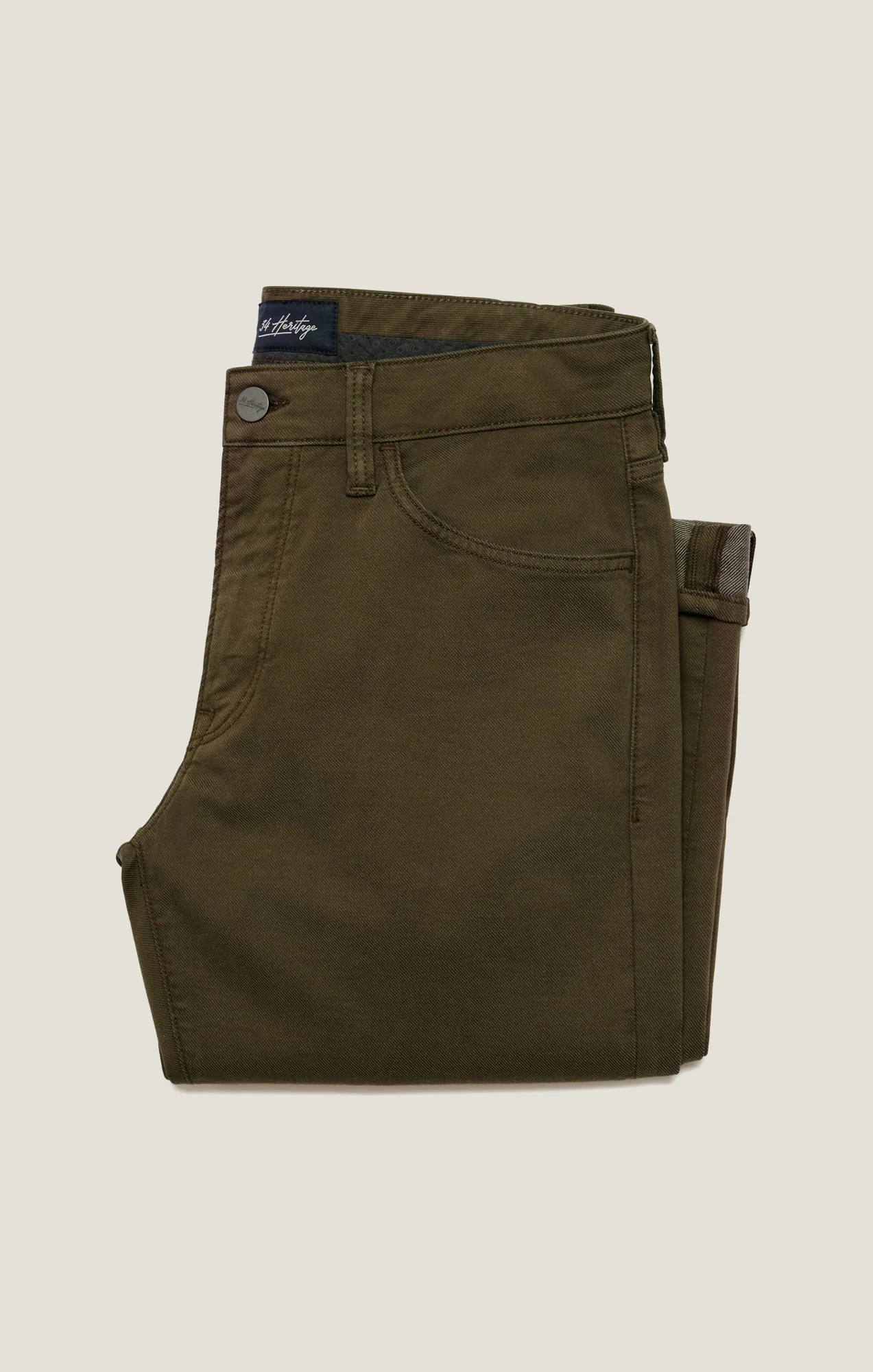 Charisma Relaxed Straight Pants in Dusky Green Coolmax - Image 7