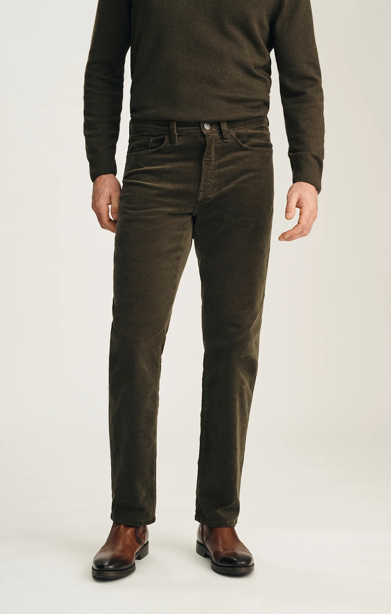 Charisma Relaxed Straight Pants in Fern Cord - Image 2
