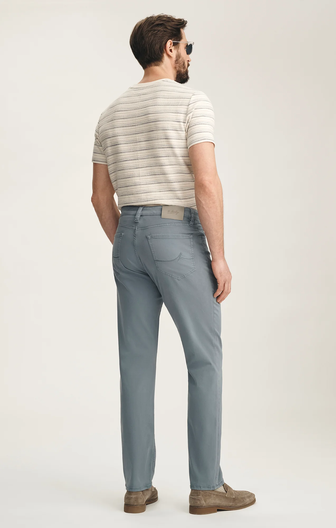Charisma Relaxed Straight Pants In Flint Stone Twill - Image 4