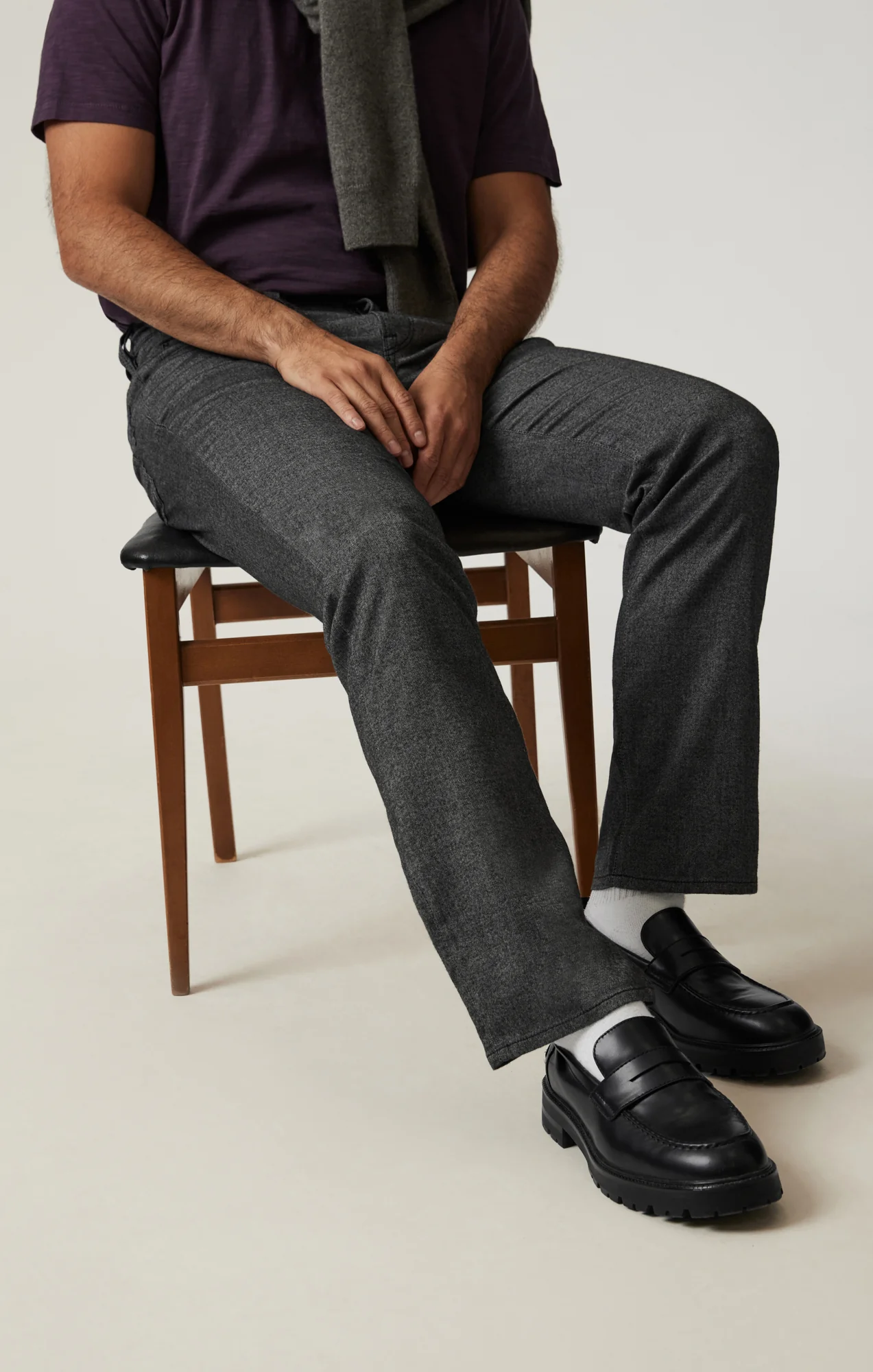 Charisma Relaxed Straight Pants in Grey Elite - Image 7