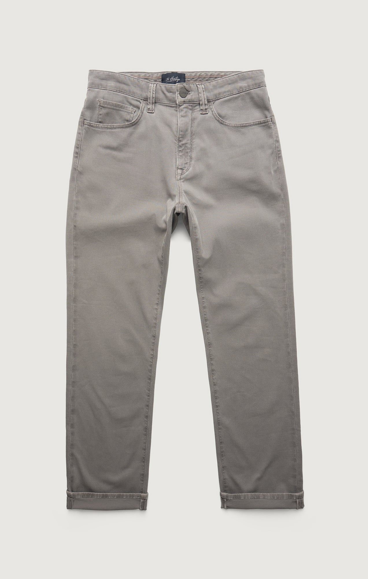 Charisma Relaxed Straight Pants in Grey Honeycomb - Image 7