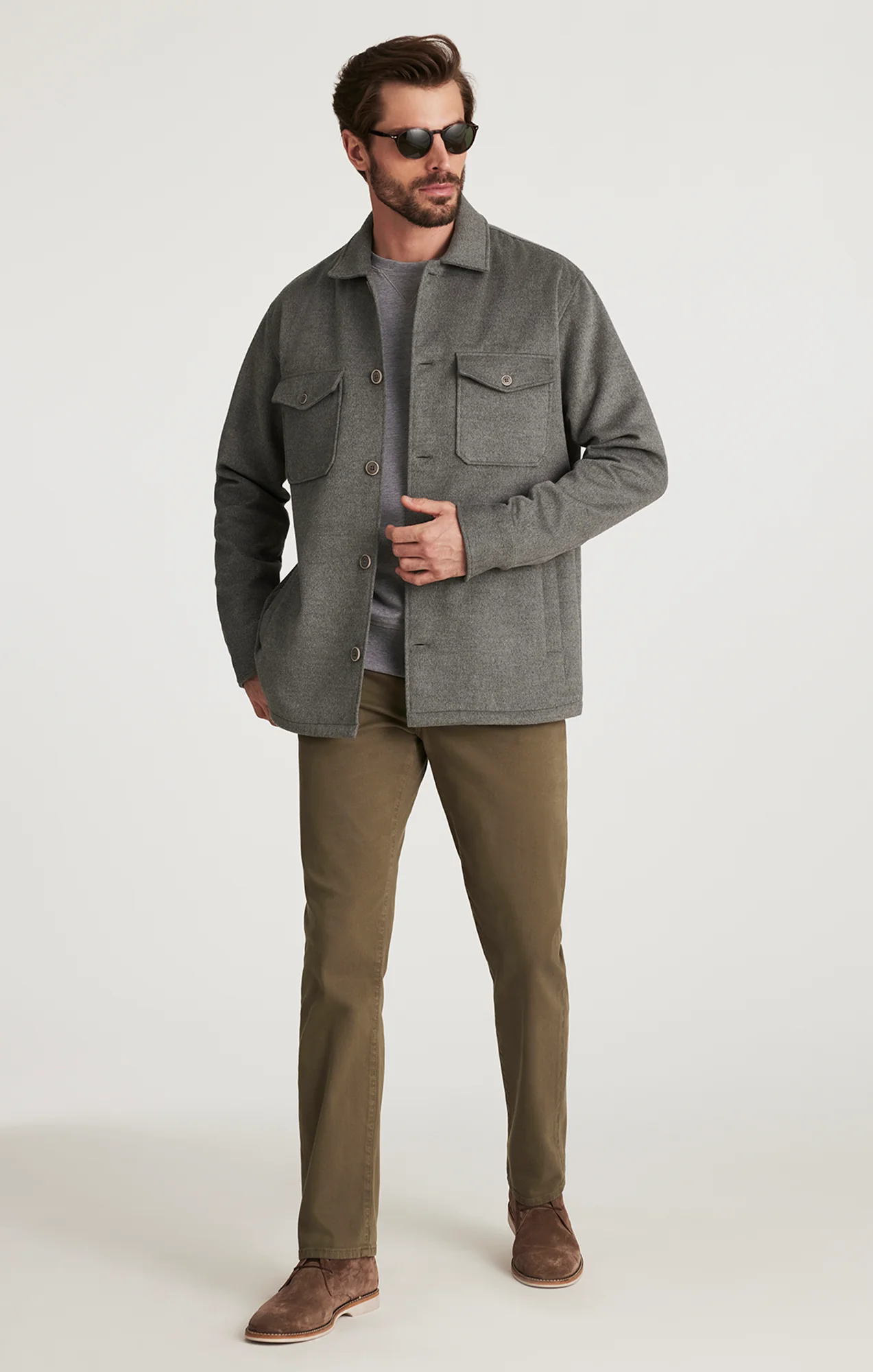 Charisma Relaxed Straight Pants in Kalamata Honeycomb