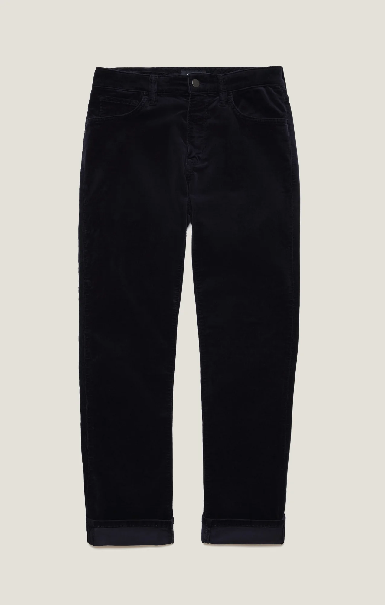 Charisma Relaxed Straight Pants in Navy Cord - Image 9