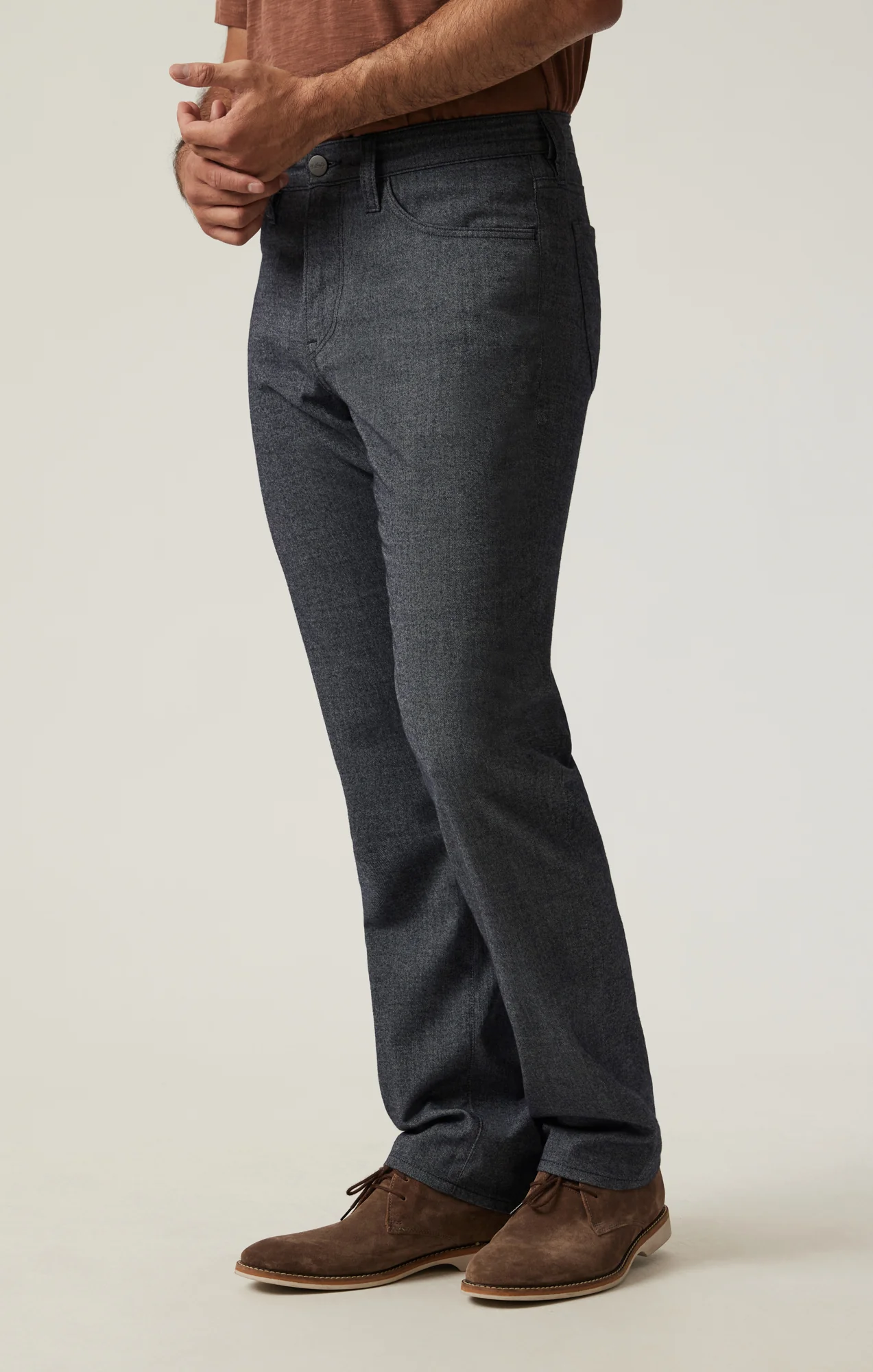 Charisma Relaxed Straight Pants in Navy Elite - Image 3