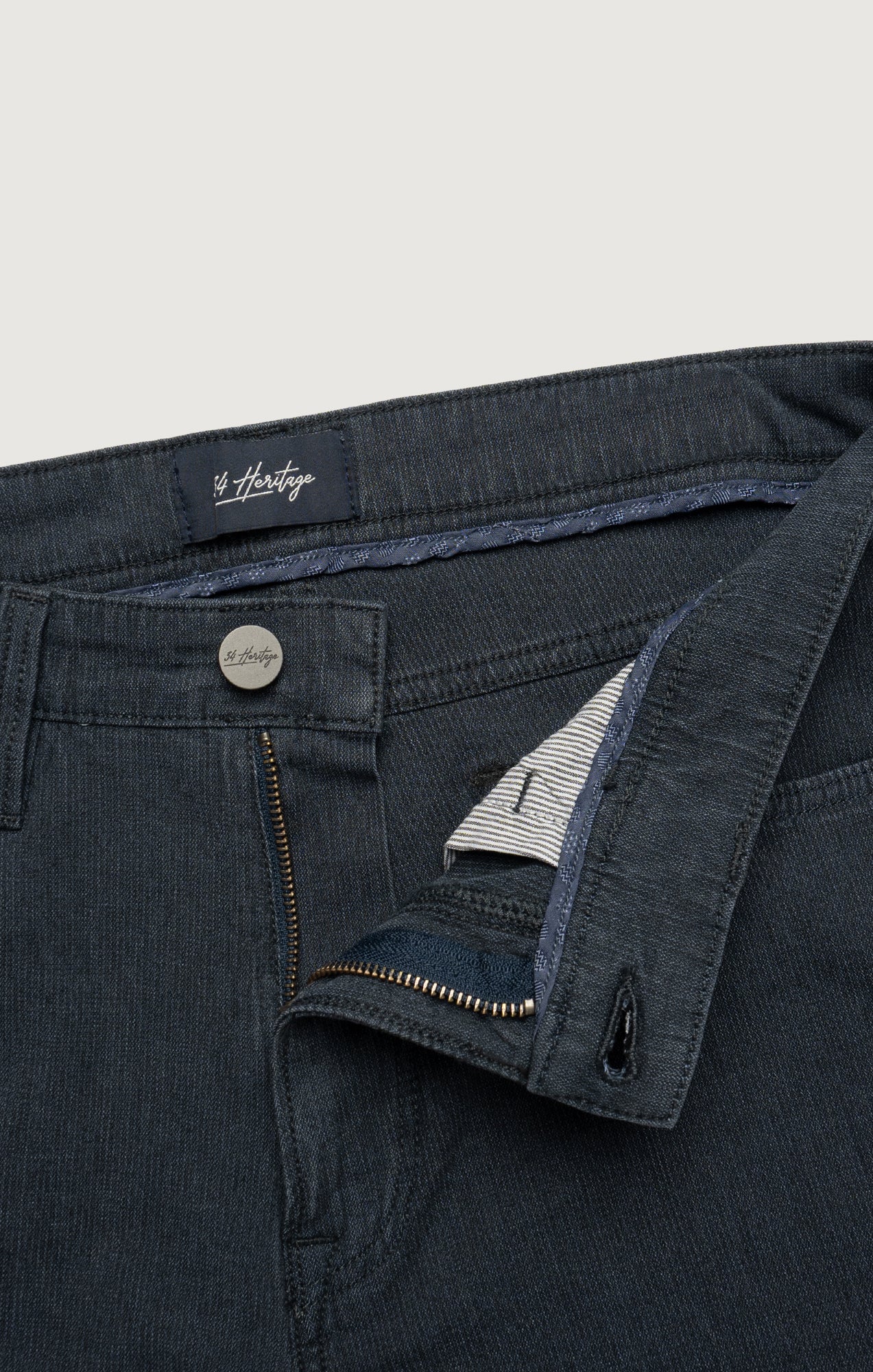 Courage Straight Leg Pants in Navy Herringbone - Image 8