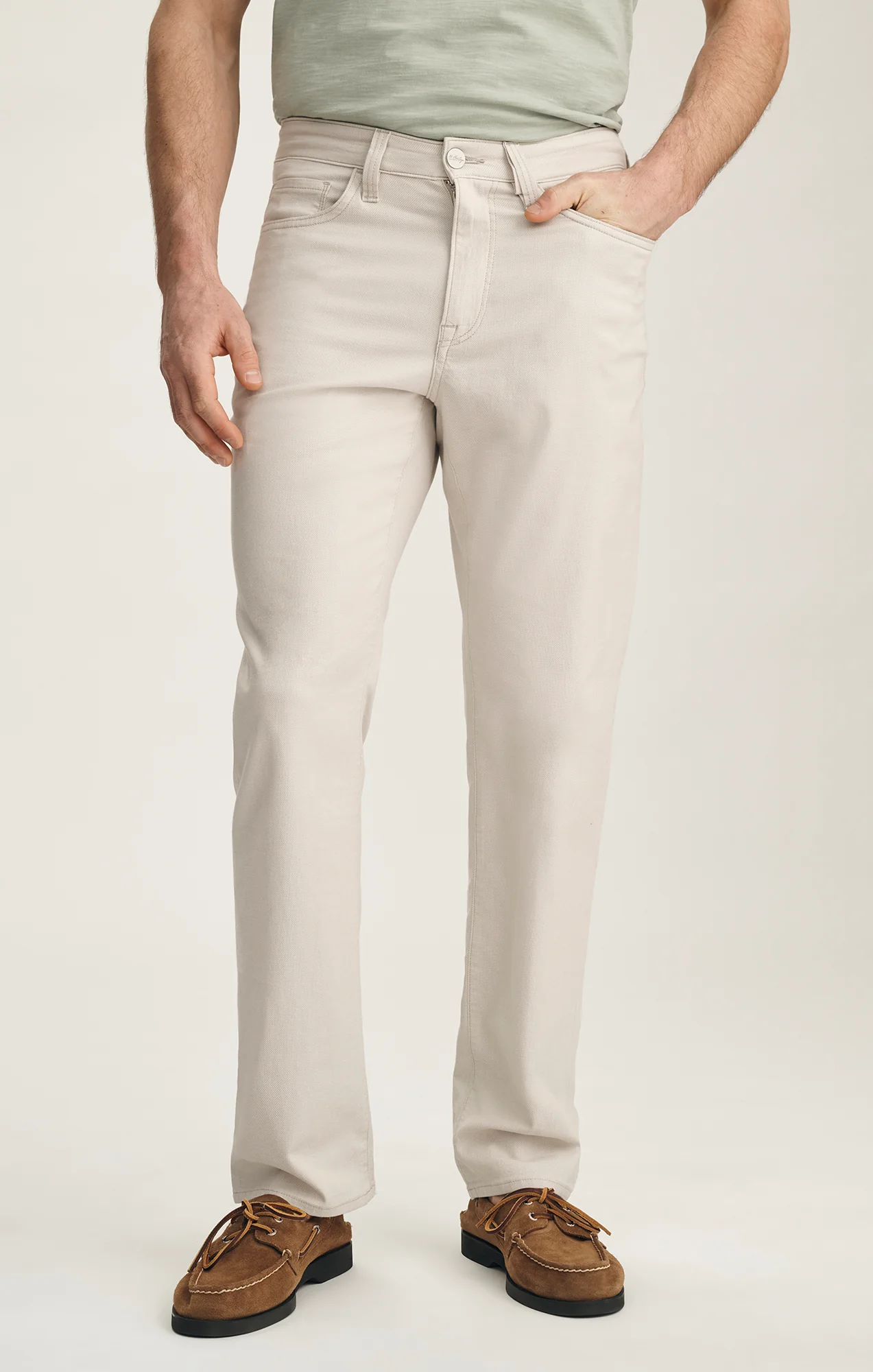Charisma Relaxed Straight Pants In Oat Honeycomb - Image 2