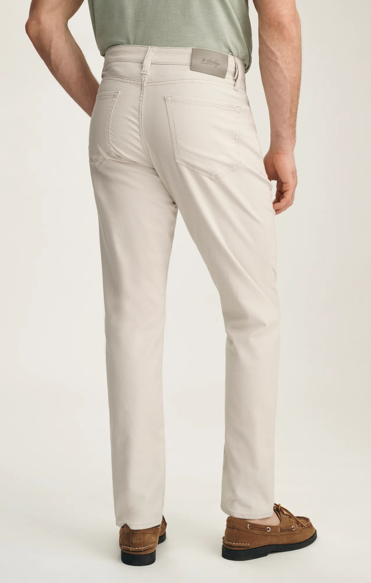 Charisma Relaxed Straight Pants In Oat Honeycomb - Image 4