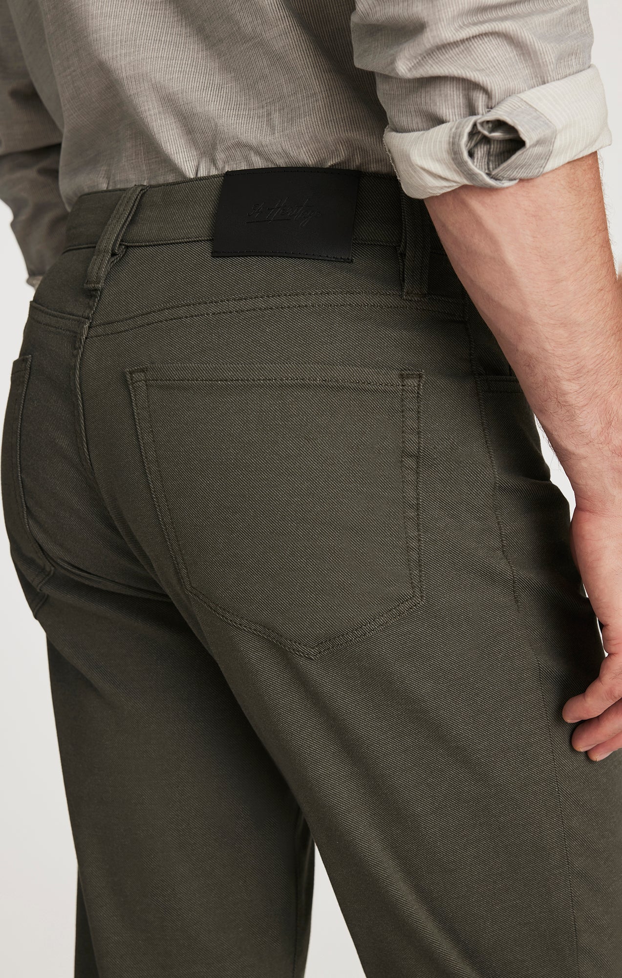 Charisma Relaxed Straight Pants in Peat Coolmax - Image 3
