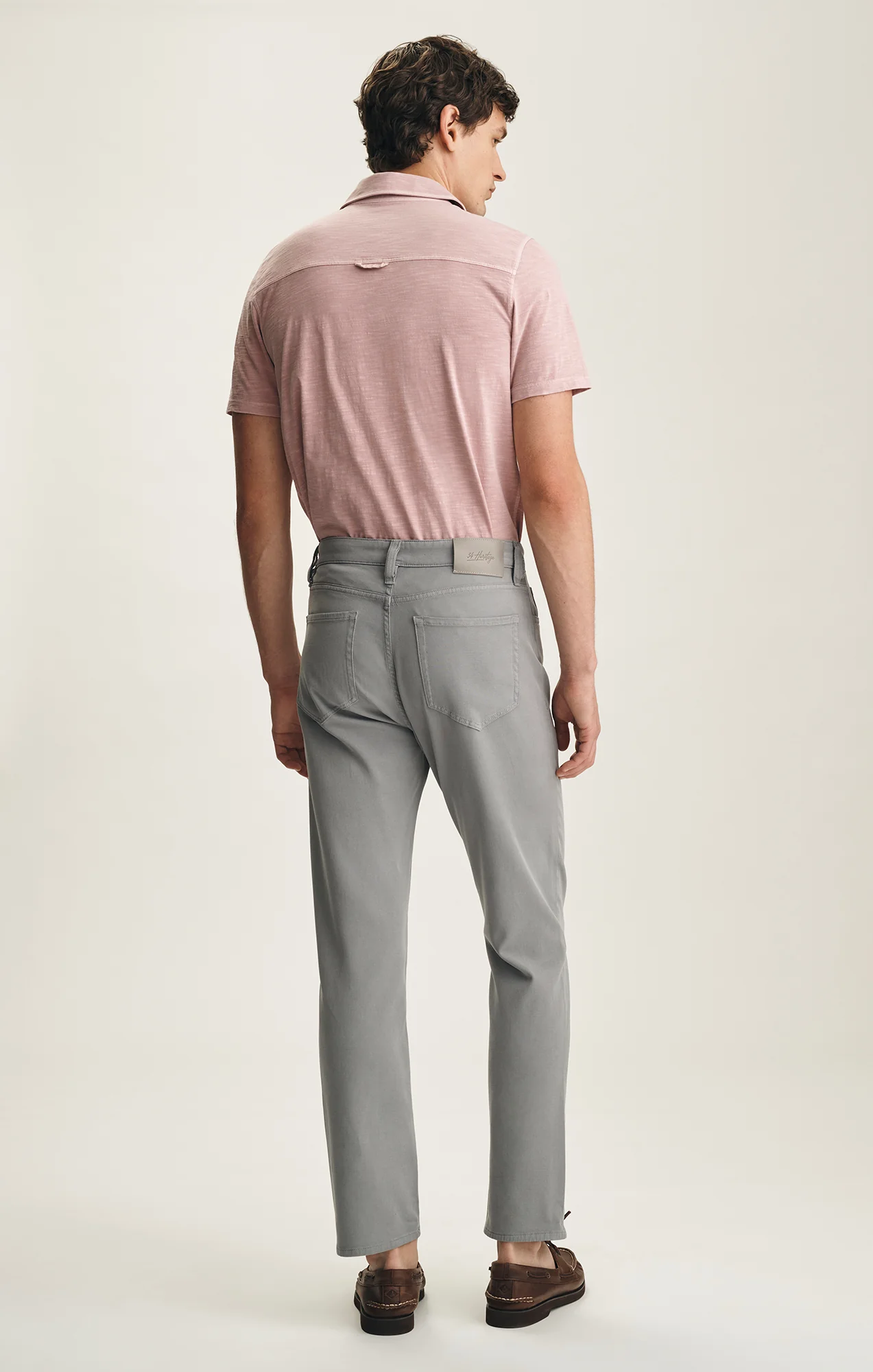 Charisma Relaxed Straight Pants In Pewter Cloud Luxe - Image 5