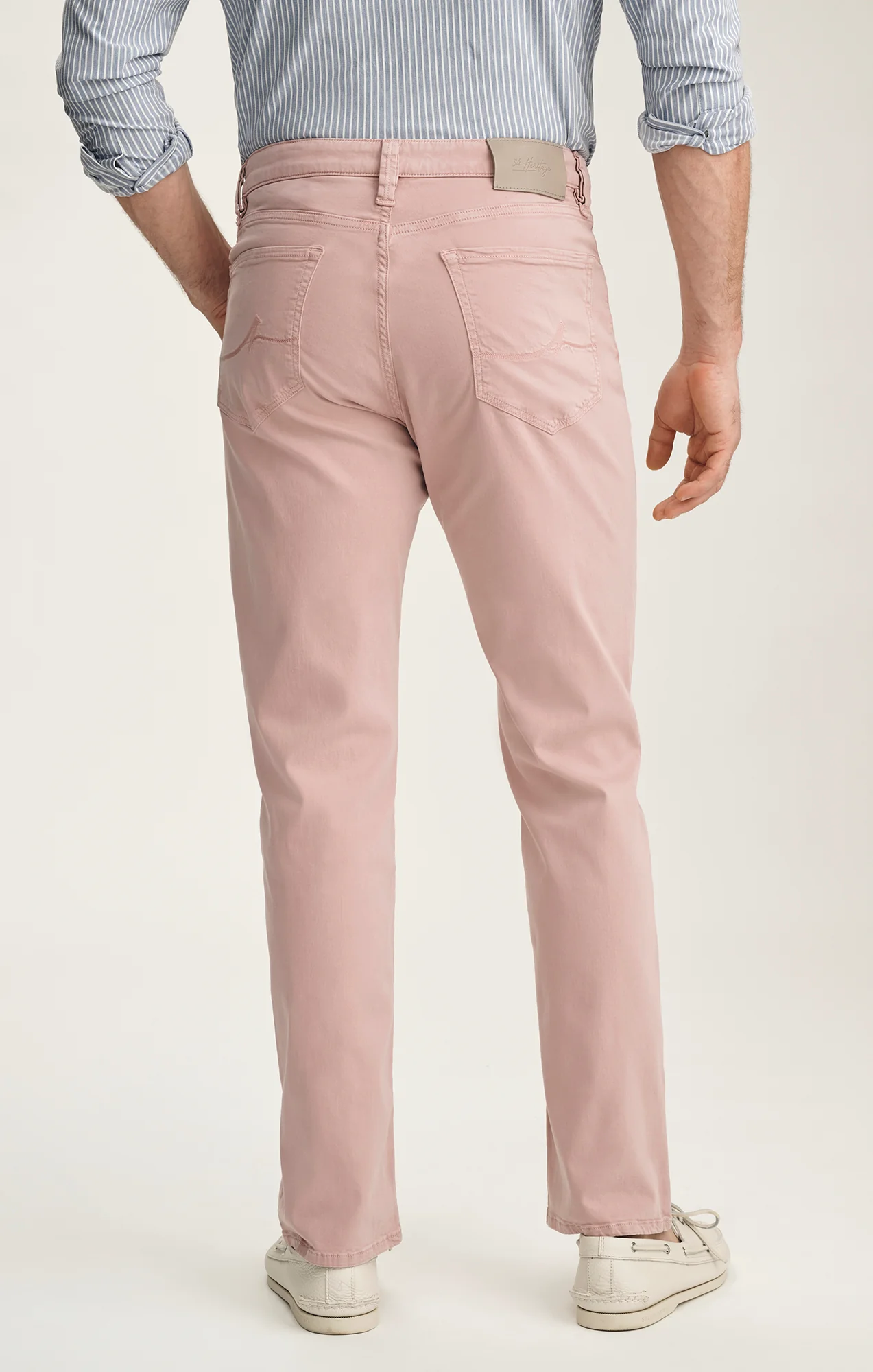 Charisma Relaxed Straight Pants In Pink Twill - Image 5