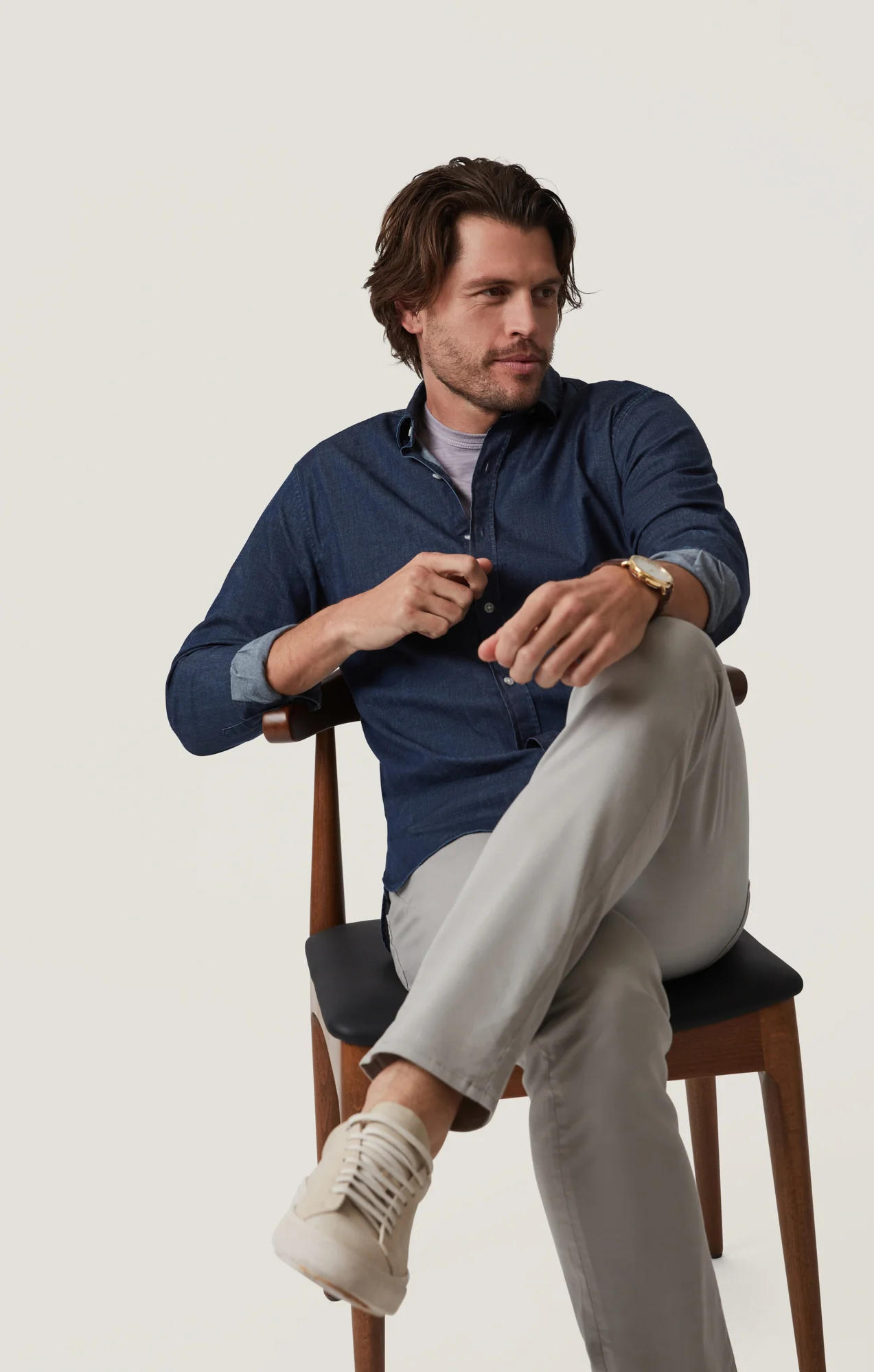 Charisma Relaxed Straight Pants in Platinum Coolmax - Image 6