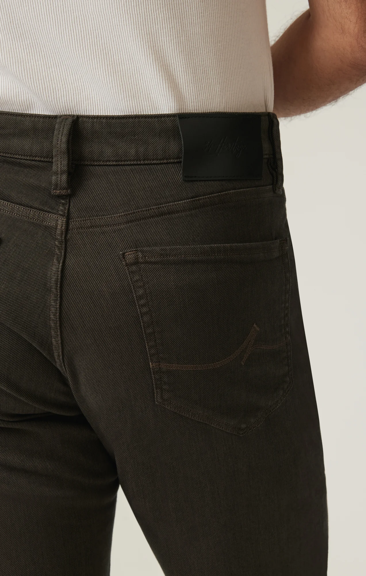 Charisma Relaxed Straight Pants in Rifle Green Diagonal - Image 5