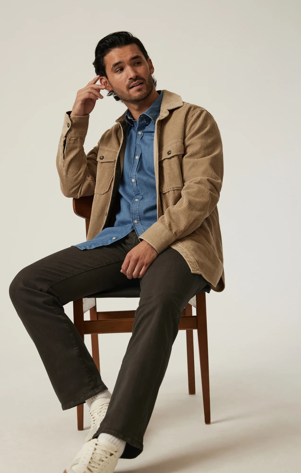 Charisma Relaxed Straight Pants in Rifle Green Diagonal - Image 6
