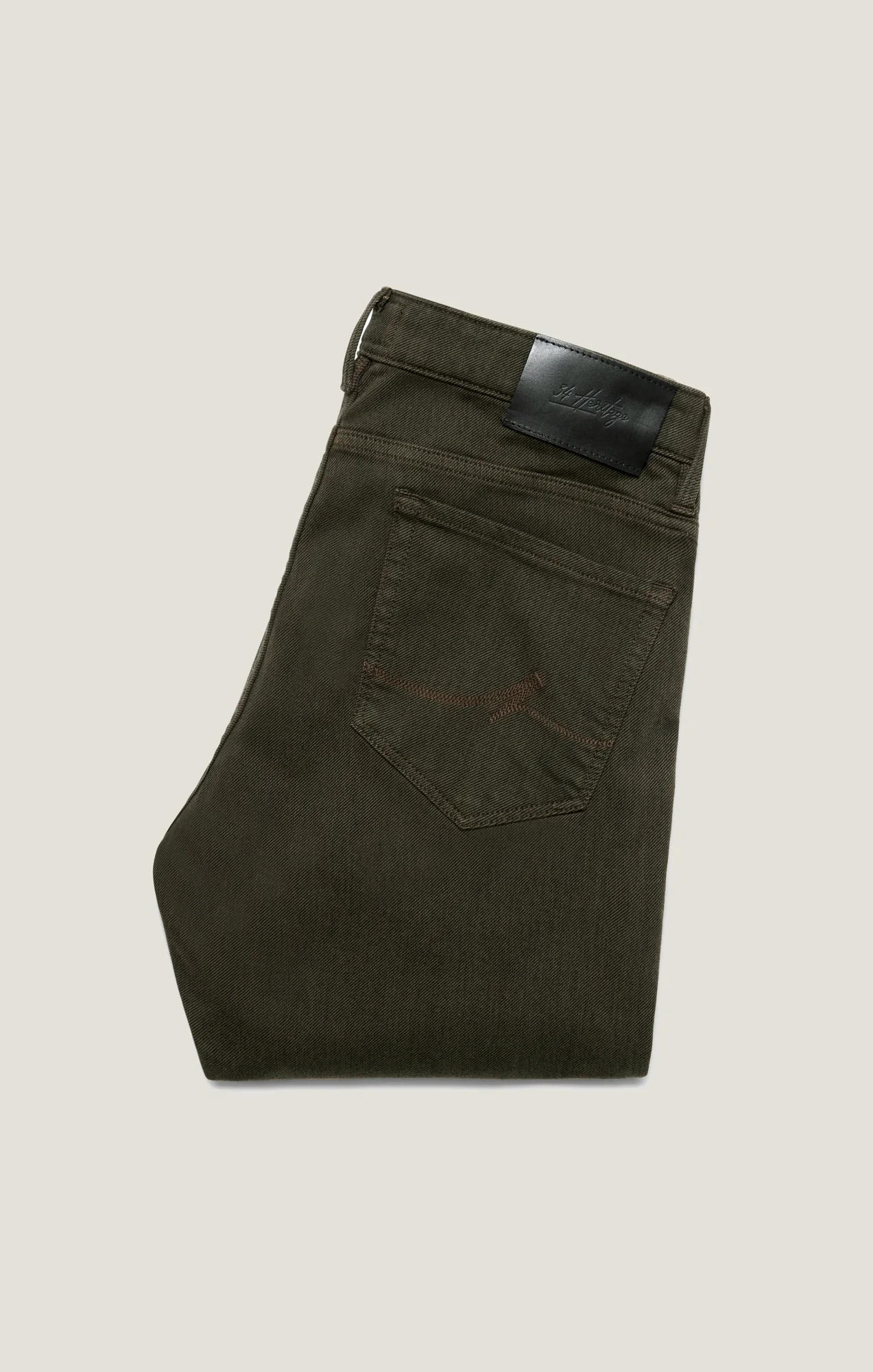 Charisma Relaxed Straight Pants in Rifle Green Diagonal - Image 8