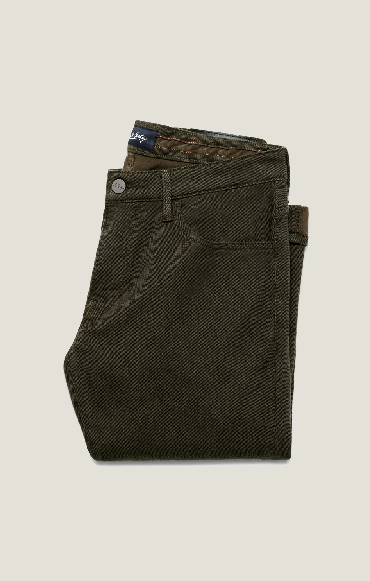 Charisma Relaxed Straight Pants in Rifle Green Diagonal - Image 9