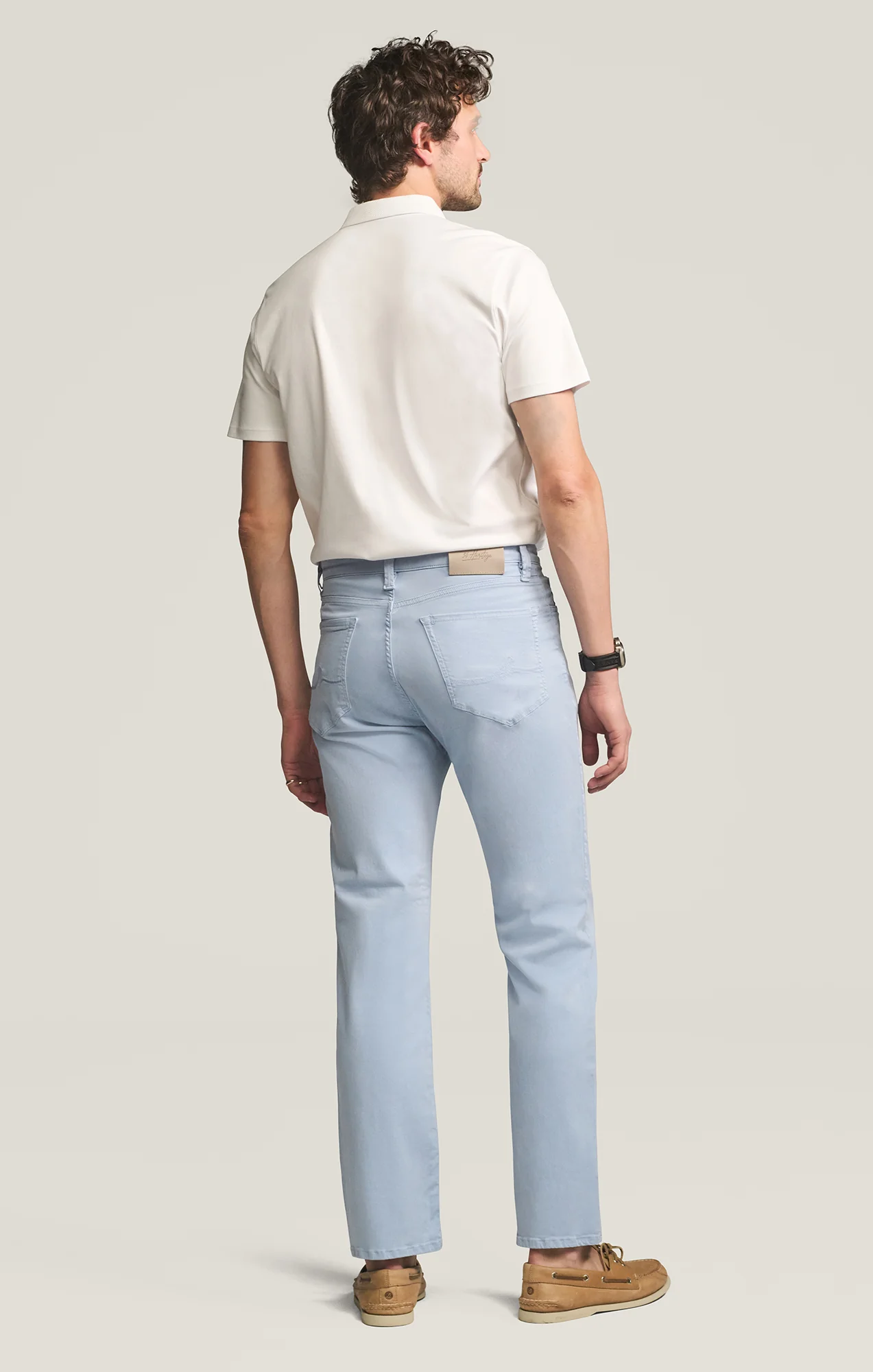 Charisma Relaxed Straight Pants in Sky Twill - Image 3