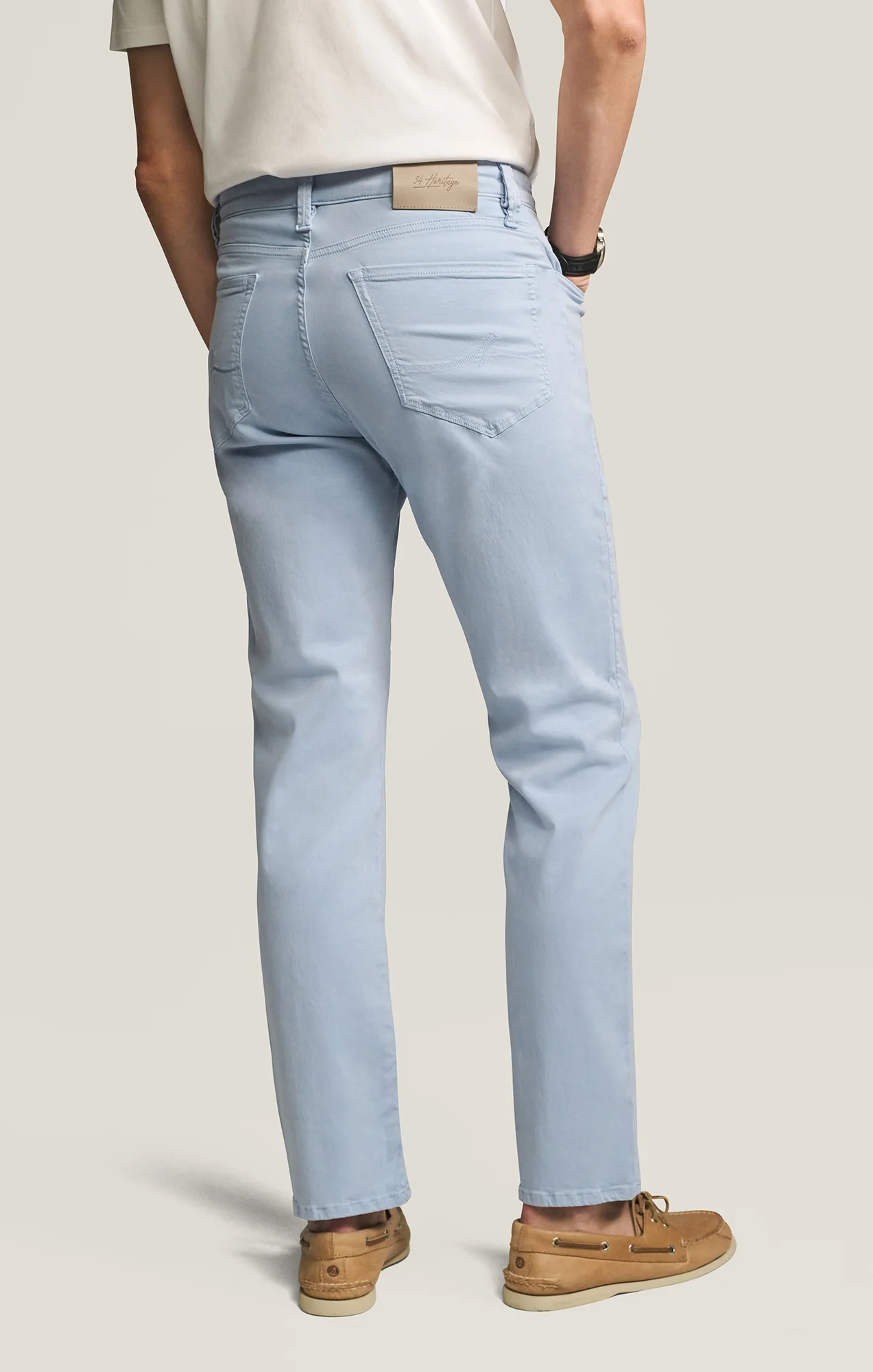 Charisma Relaxed Straight Pants in Sky Twill - Image 6