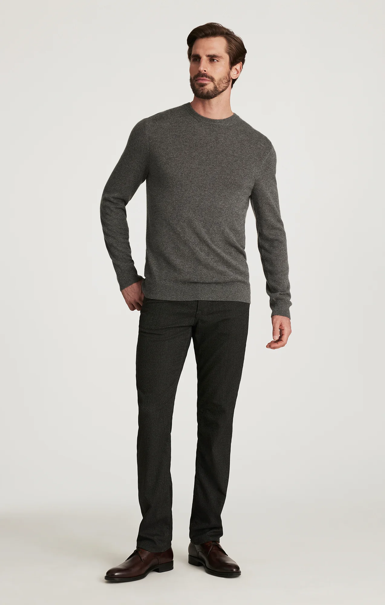 Charisma Relaxed Straight Pants In Smoke Elite