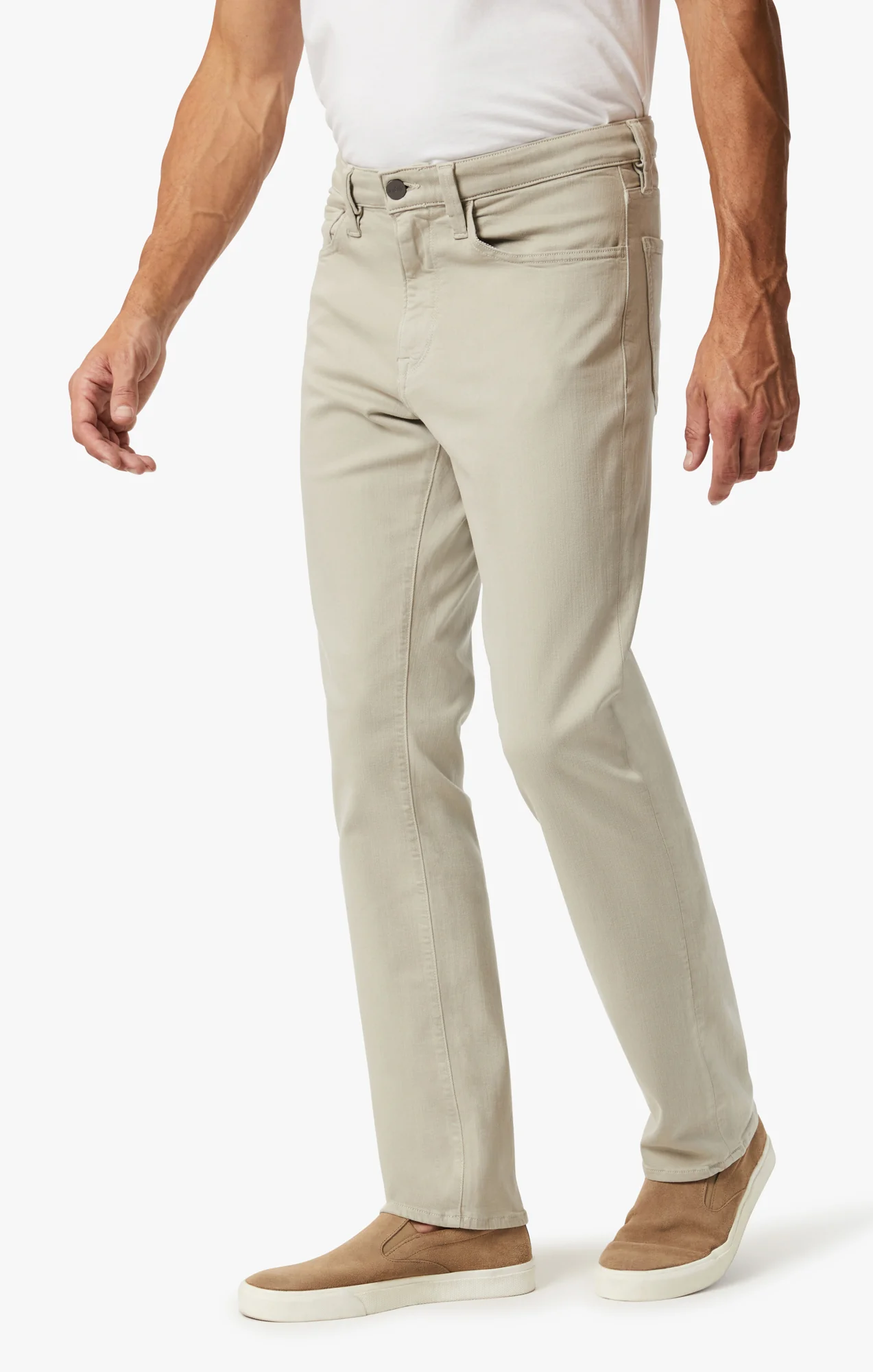 Charisma Relaxed Straight Pants In Stone Comfort - Image 3