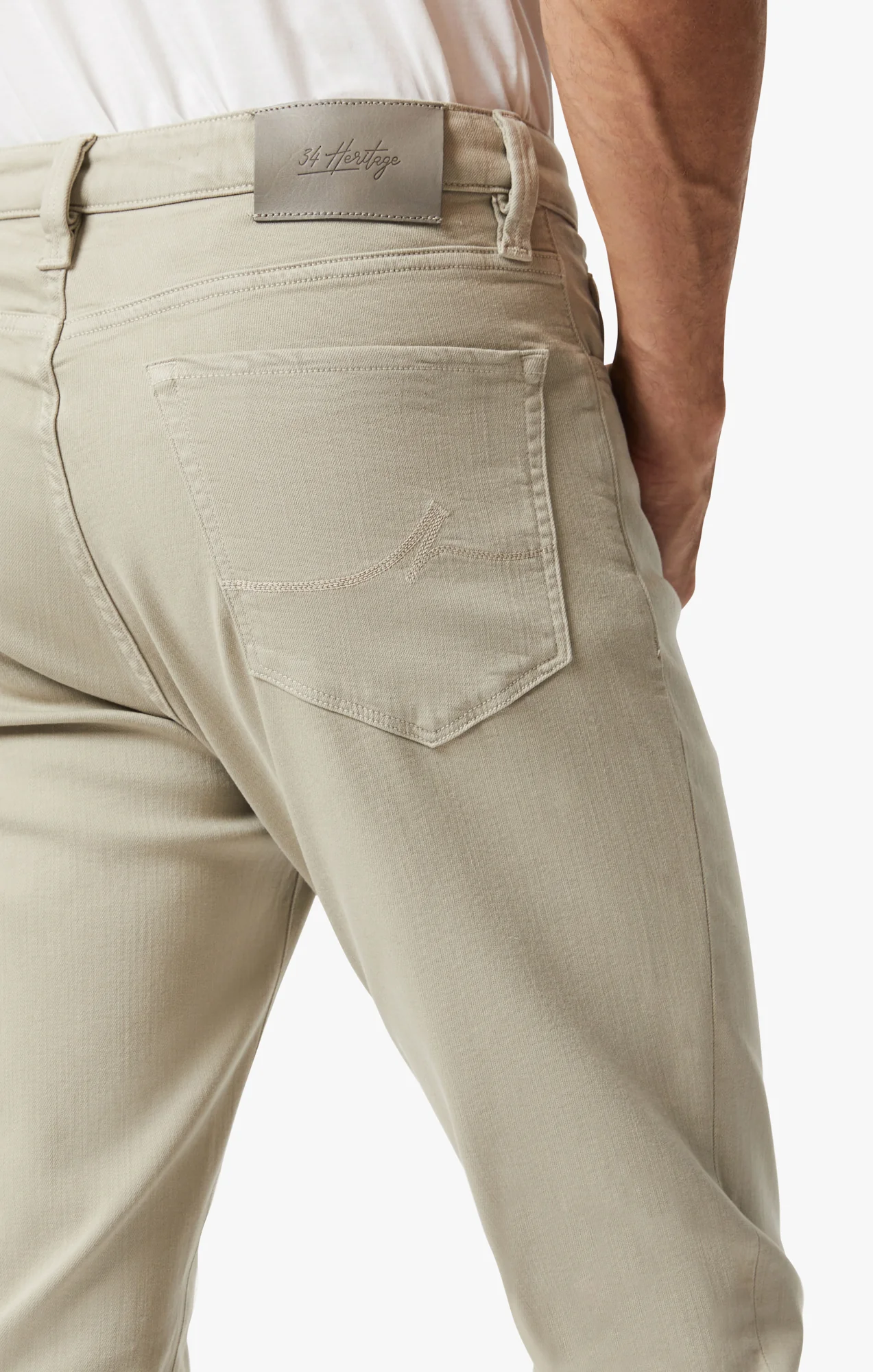 Charisma Relaxed Straight Pants In Stone Comfort - Image 5