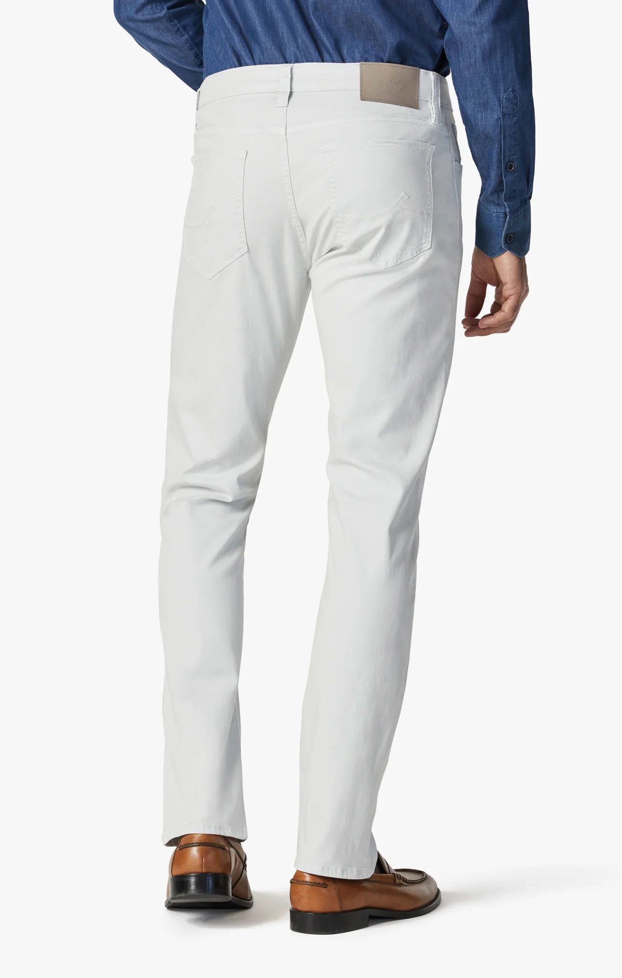 Charisma Relaxed Straight Pants In Stone Twill - Image 4