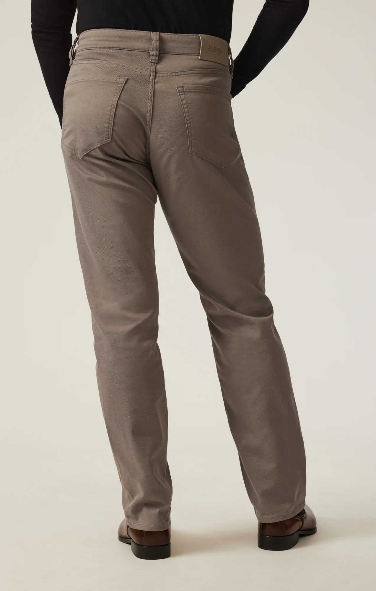 Charisma Relaxed Straight Pants in Taupe Coolmax - Image 4
