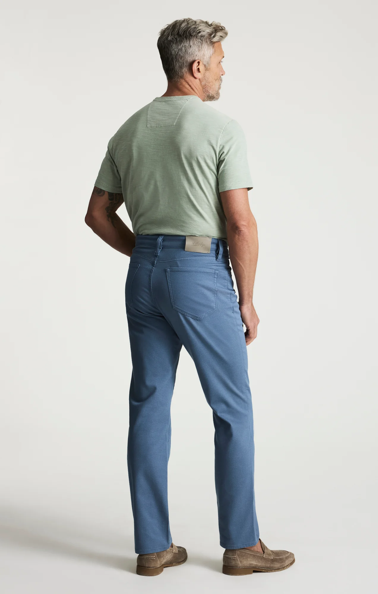 Charisma Relaxed Straight Pants In Vintage Indigo Coolmax - Image 5
