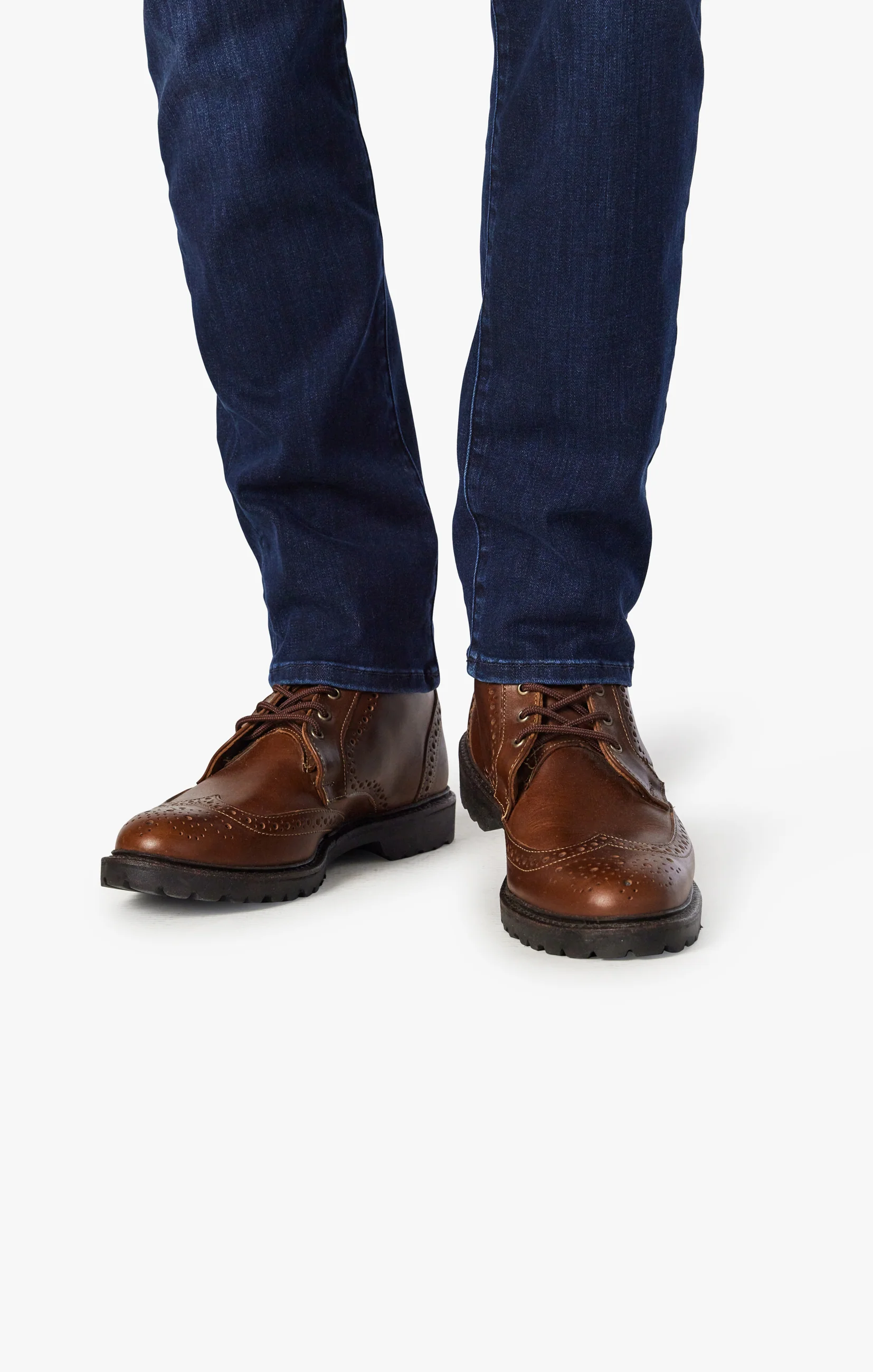 Cool Tapered Leg Jeans In Dark Midnight Brushed Urban - Image 6