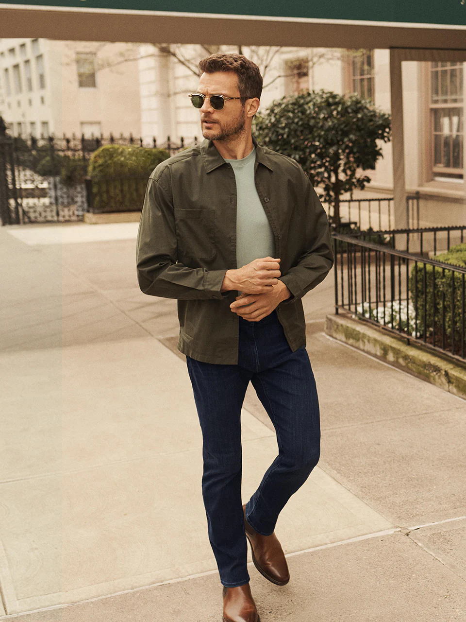 Cool Tapered Leg Jeans In Dark Midnight Brushed Urban - Image 8