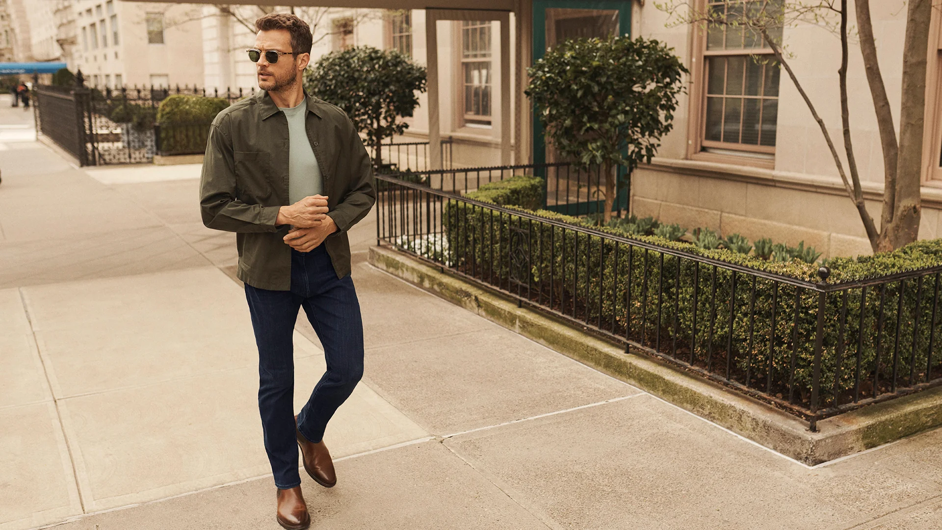 Cool Tapered Leg Jeans In Dark Midnight Brushed Urban - Image 9