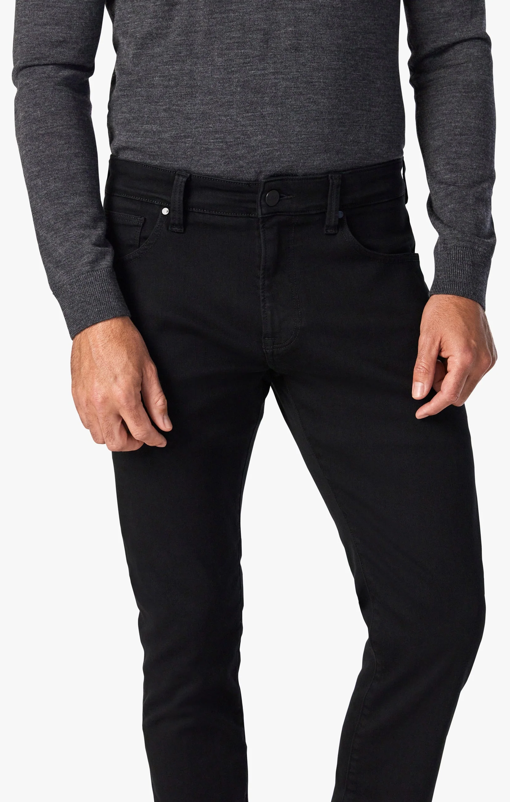 Cool Tapered Leg Jeans in Black Urban - Image 4