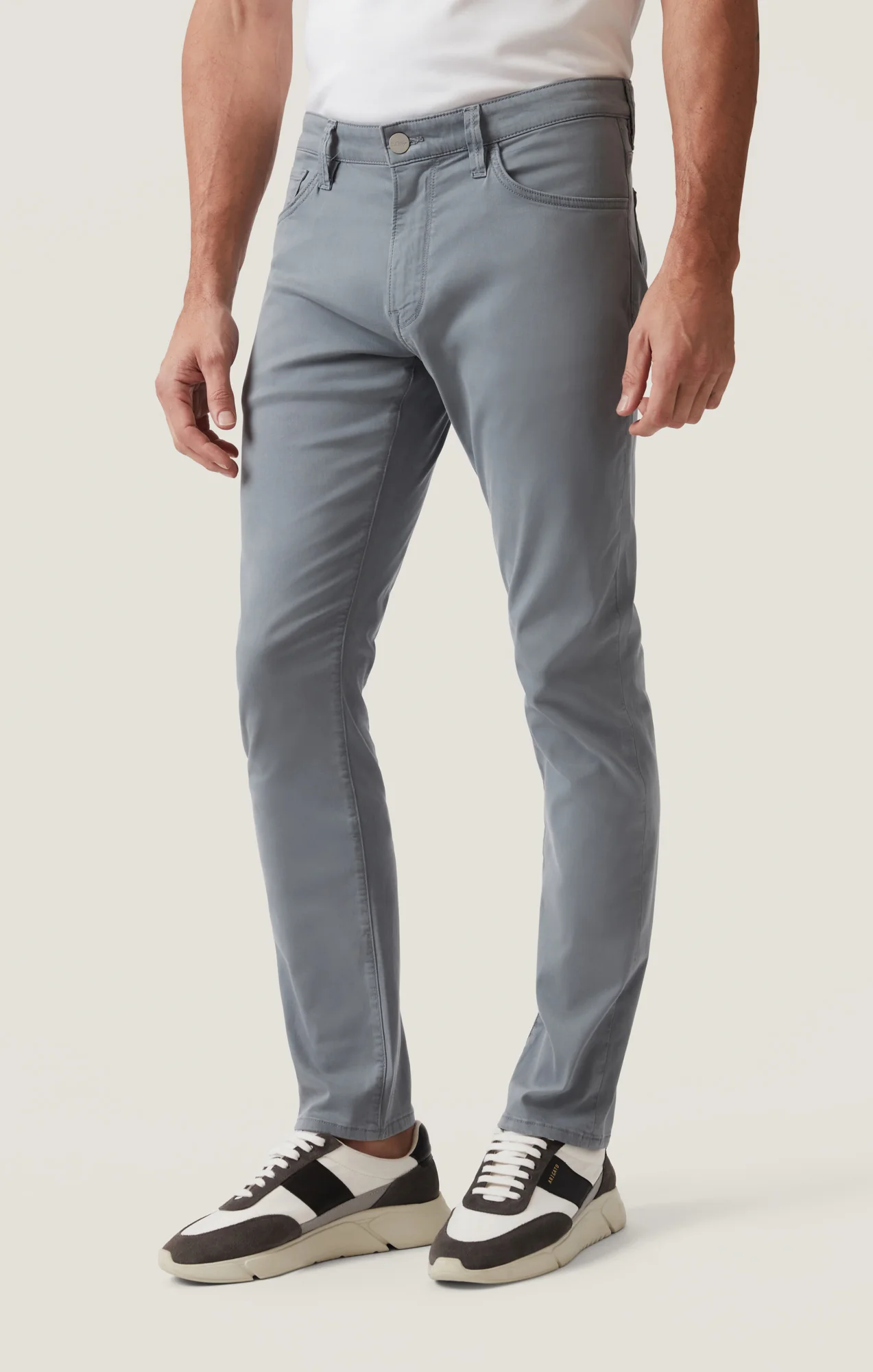 Cool Tapered Leg Pants in Alloy Twill - Image 3