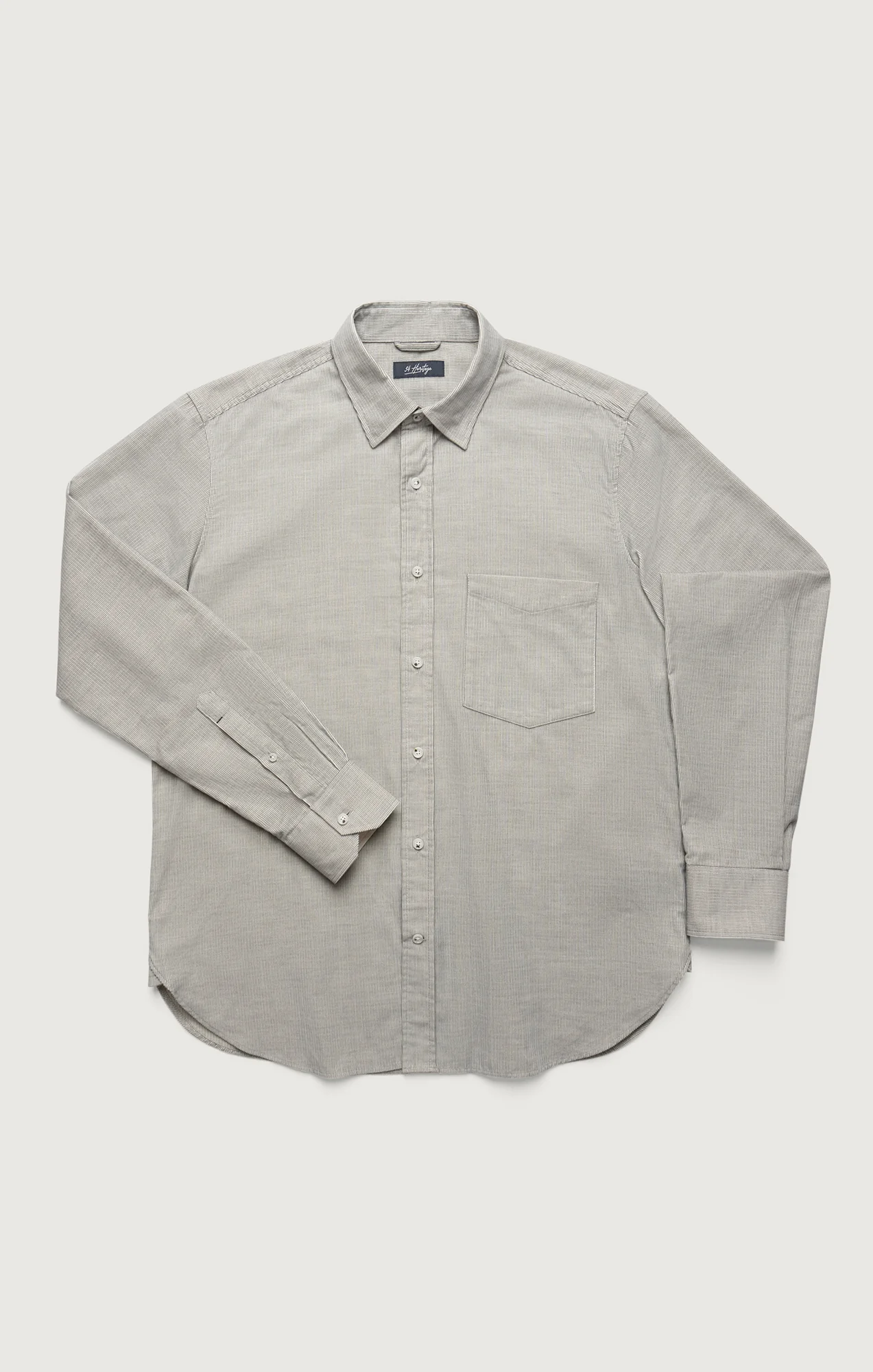 Corduroy Pocket Shirt in Grey - Image 6