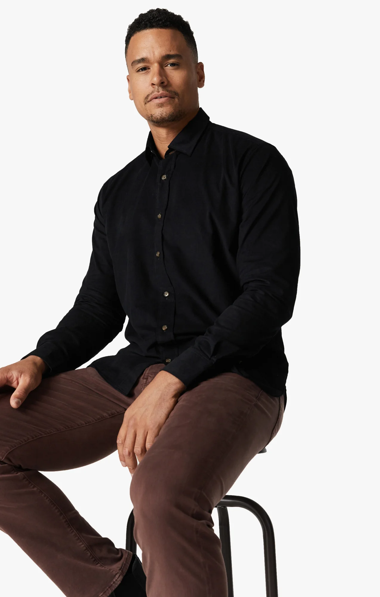 Corduroy Shirt In Total Eclipse - Image 8