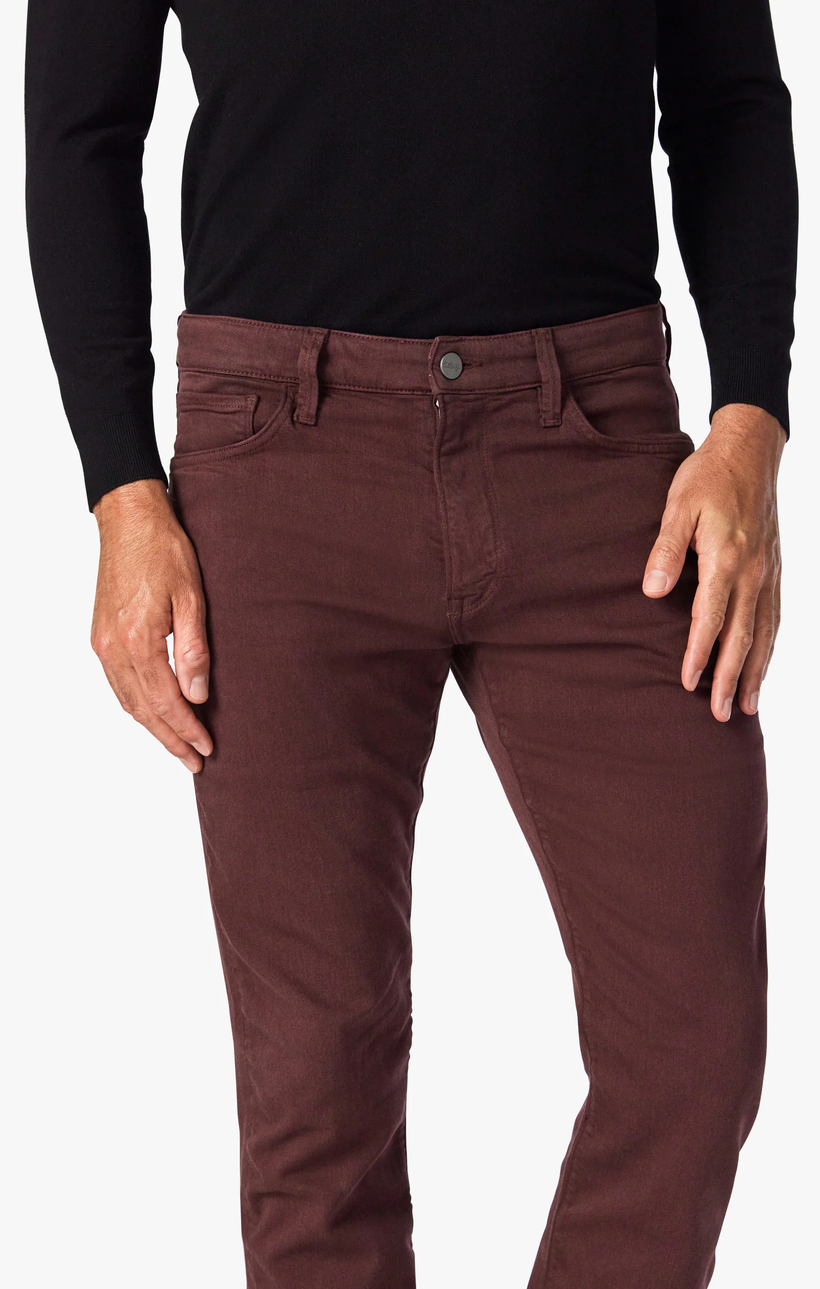 Courage Straight Leg Pants In Burgundy Comfort - Image 5