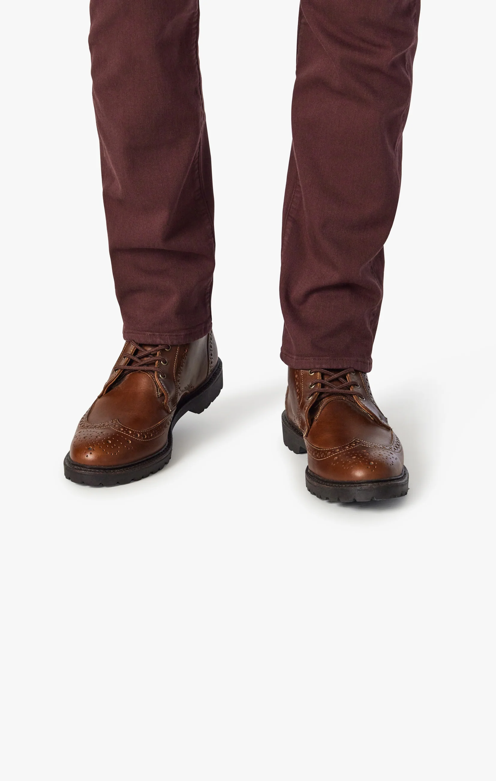 Courage Straight Leg Pants In Burgundy Comfort - Image 6