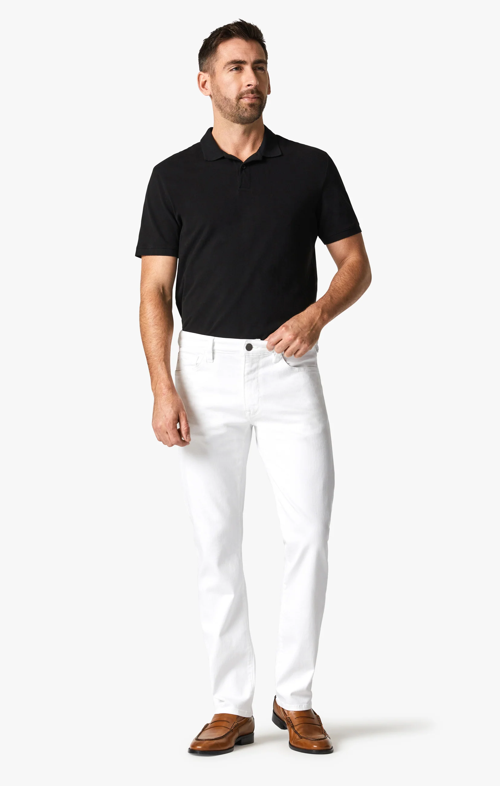 Courage Straight Leg Pants In Double White Comfort - Image 6