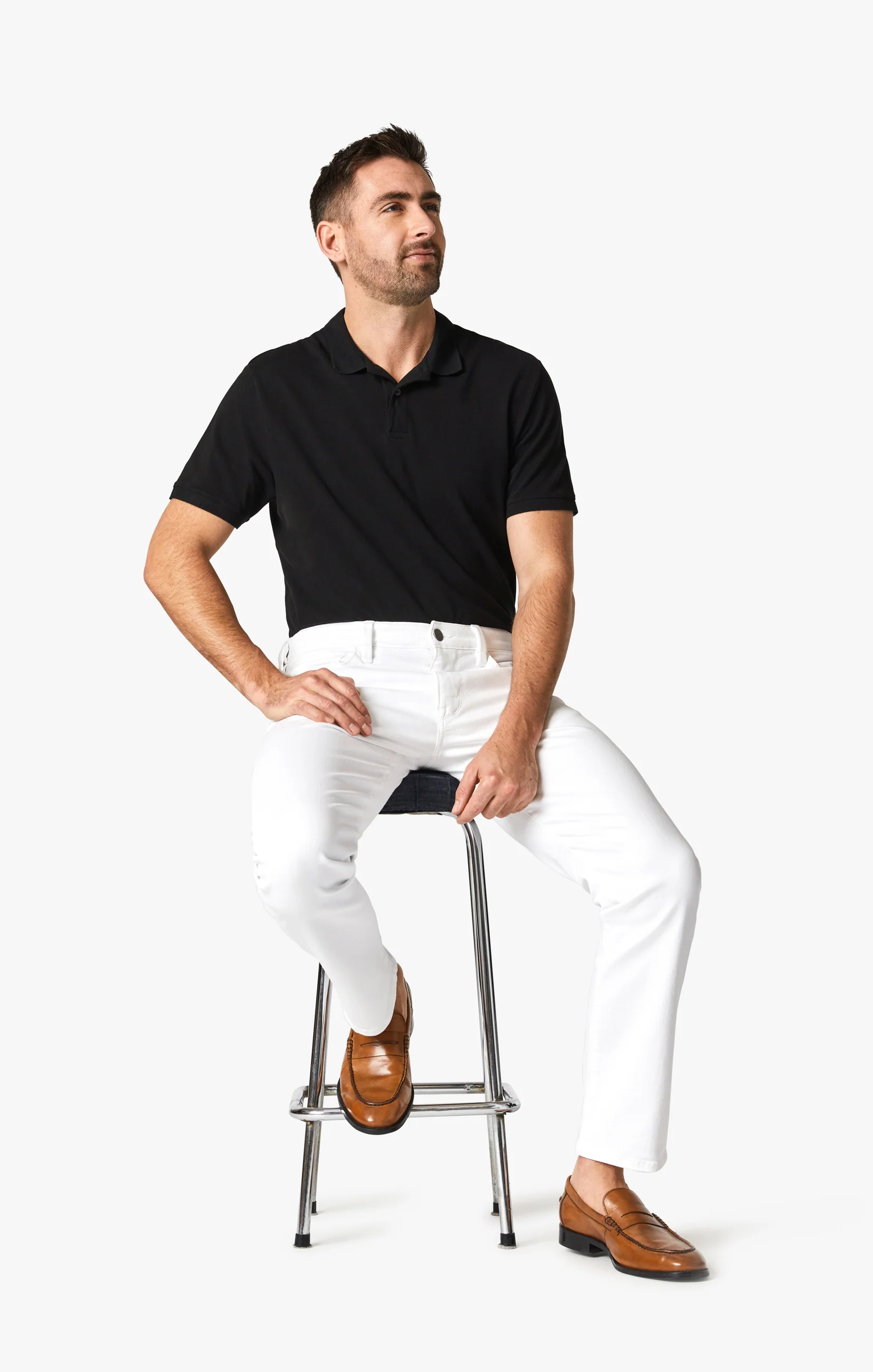 Courage Straight Leg Pants In Double White Comfort - Image 7
